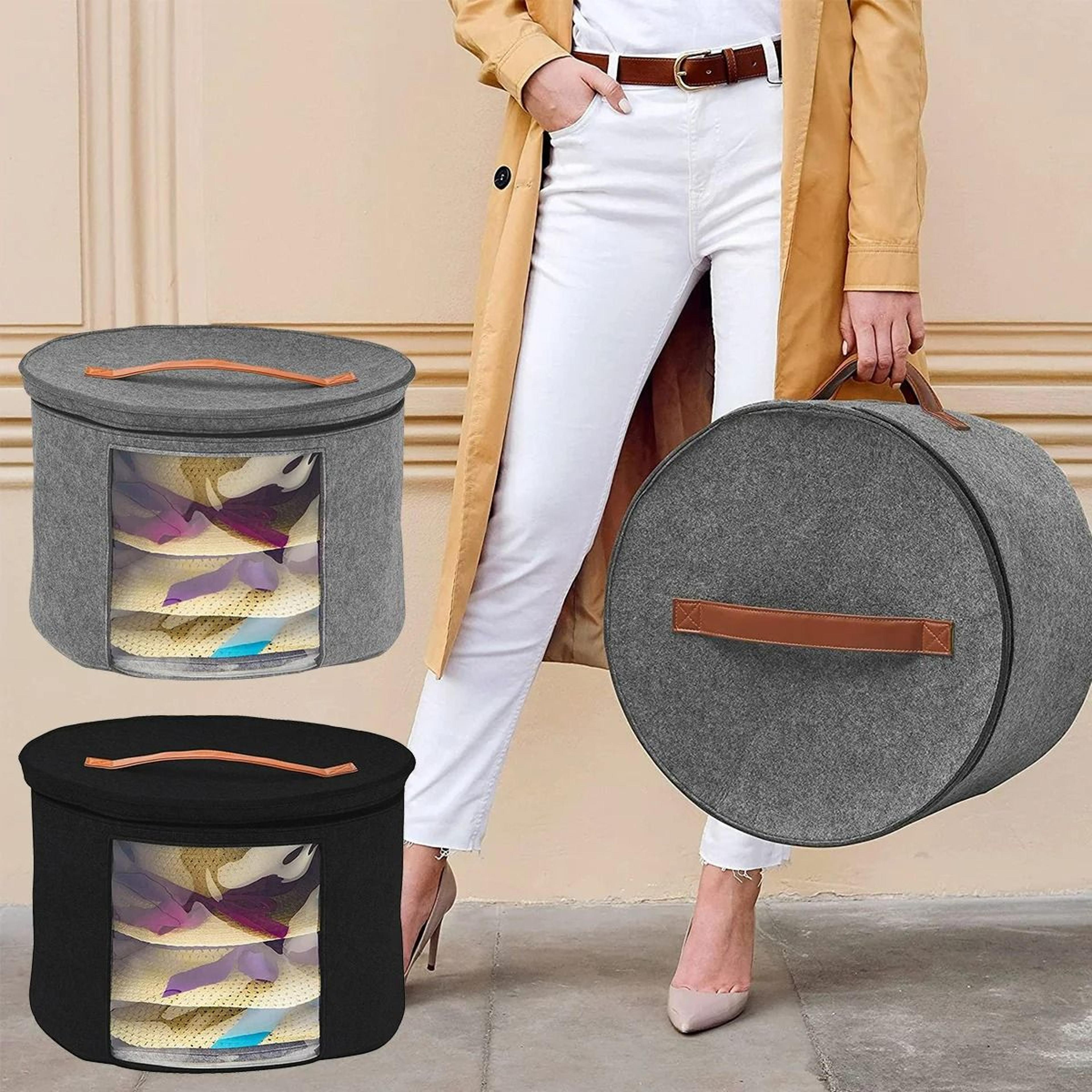 large capacity felt hat & sundries storage bag