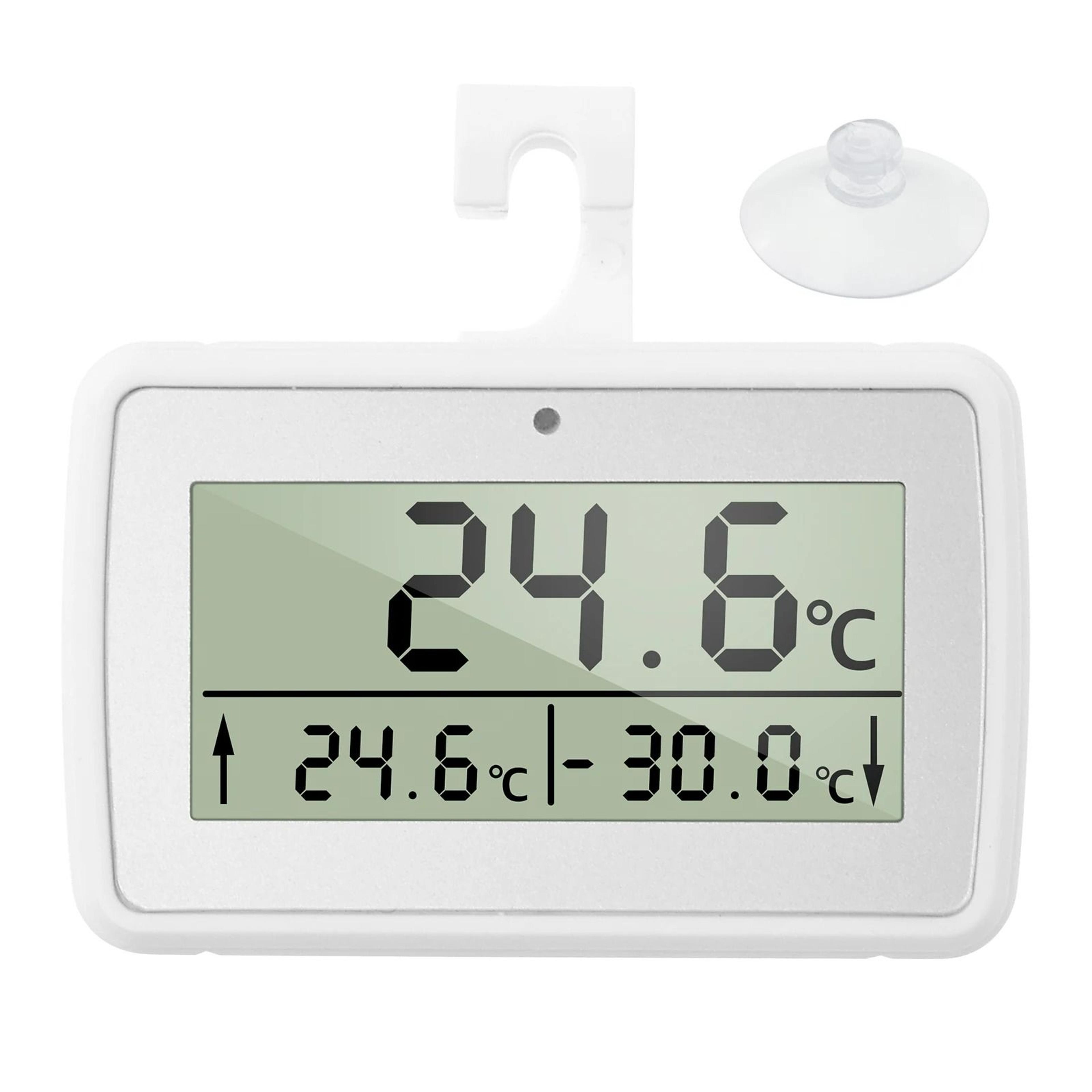 digital refrigerator thermometer with lcd display & alarm