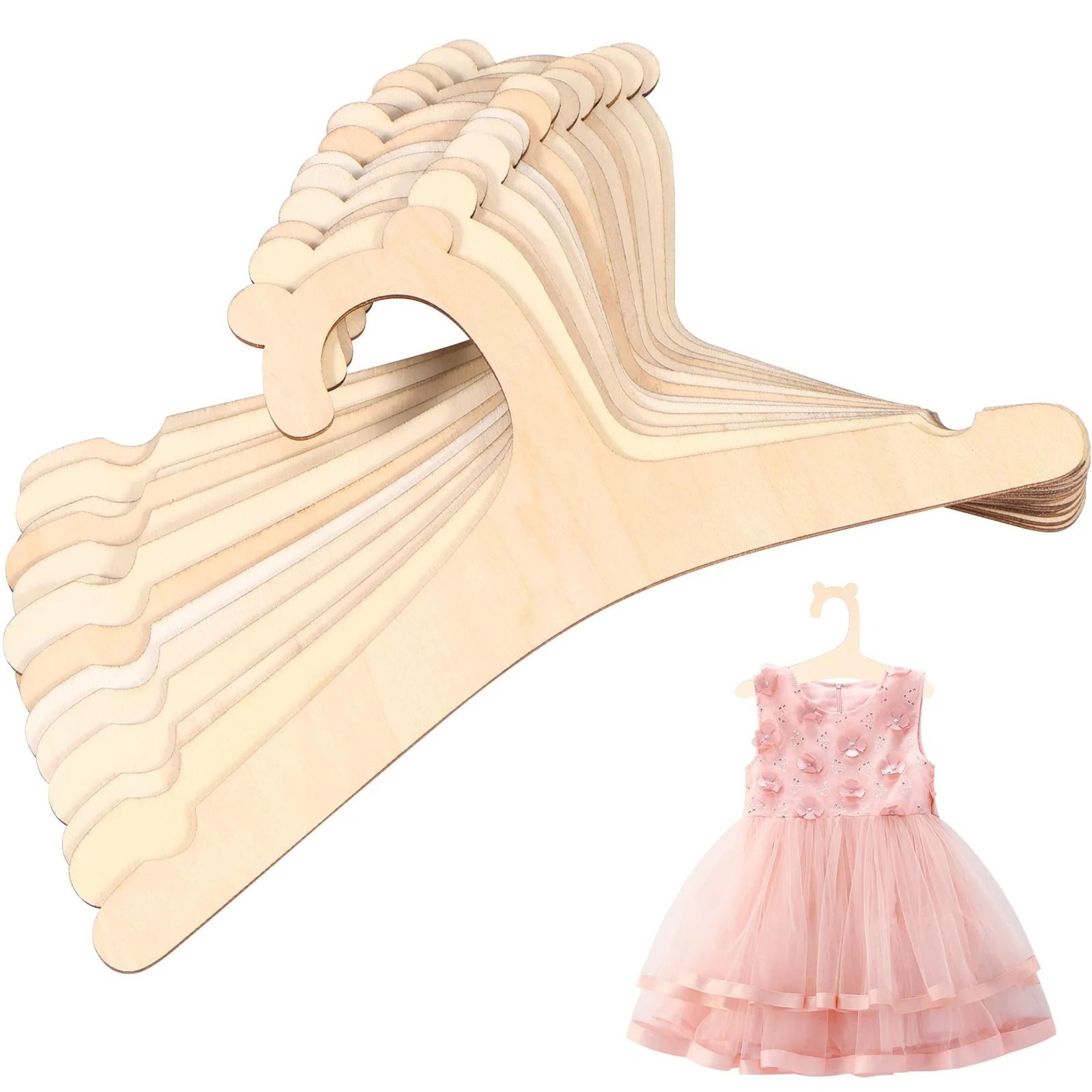 20-piece cute bear wooden baby & toddler nursery hangers