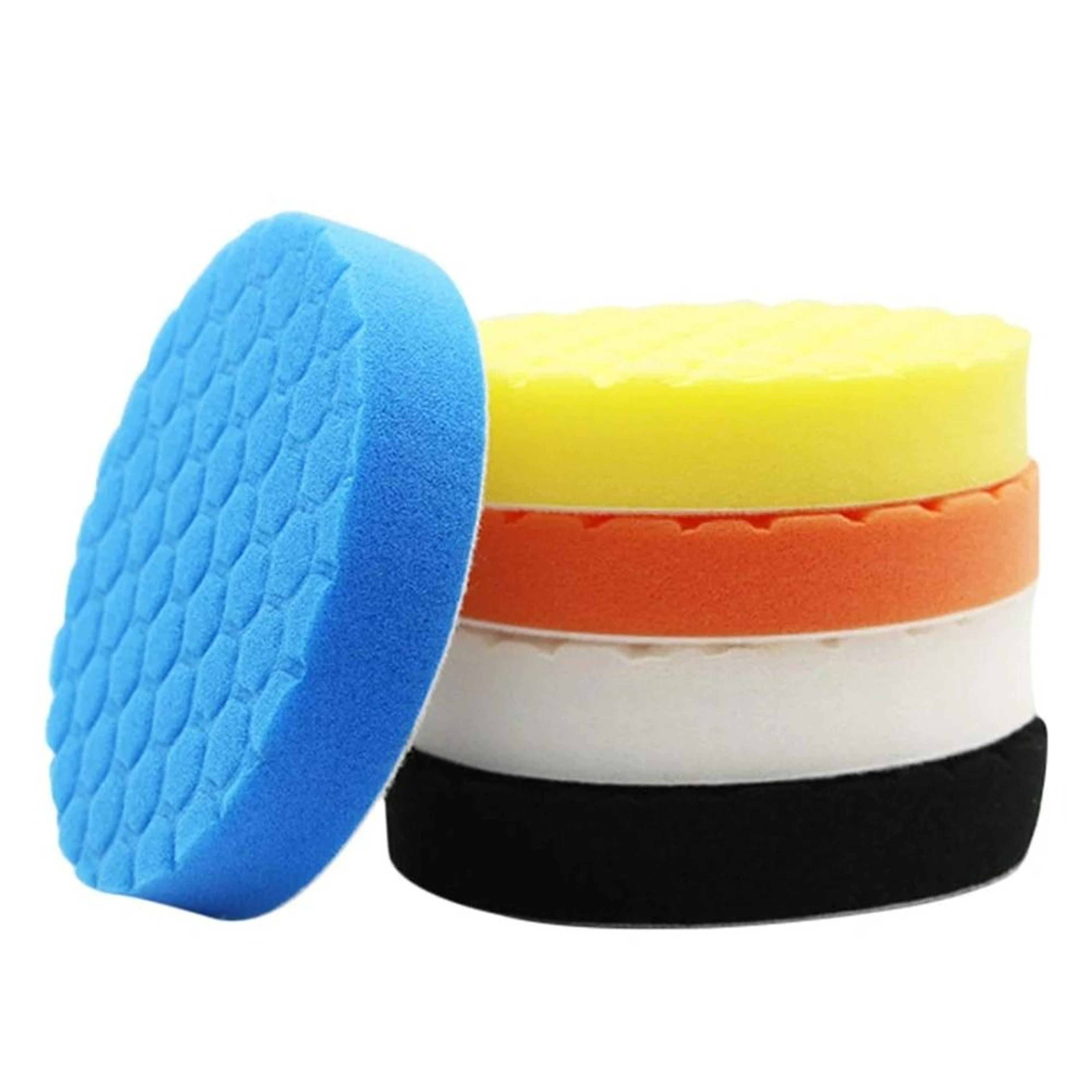 5-piece self-adhesive car polishing & buffing sponge pad kit