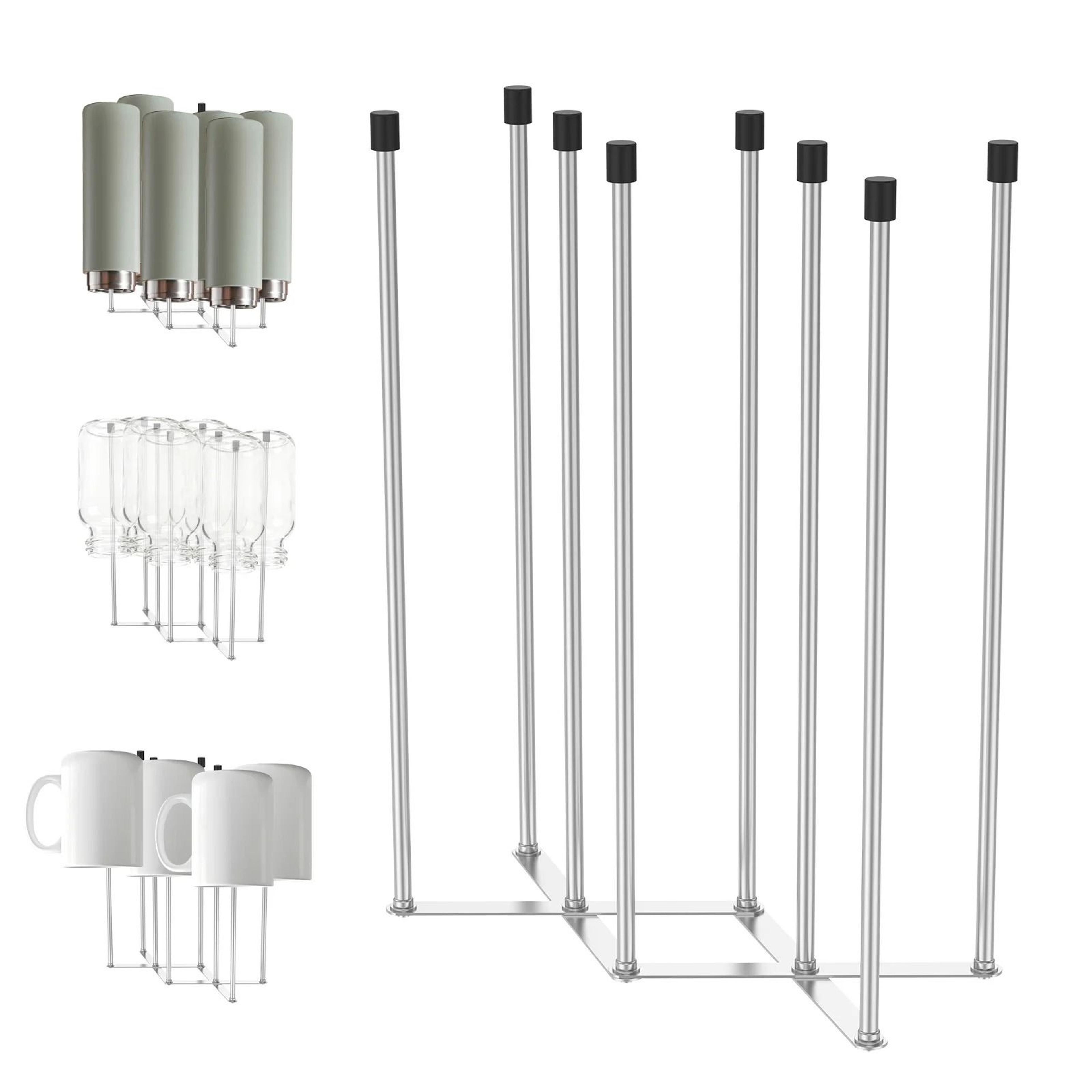 foldable stainless steel vertical baby bottle drying rack