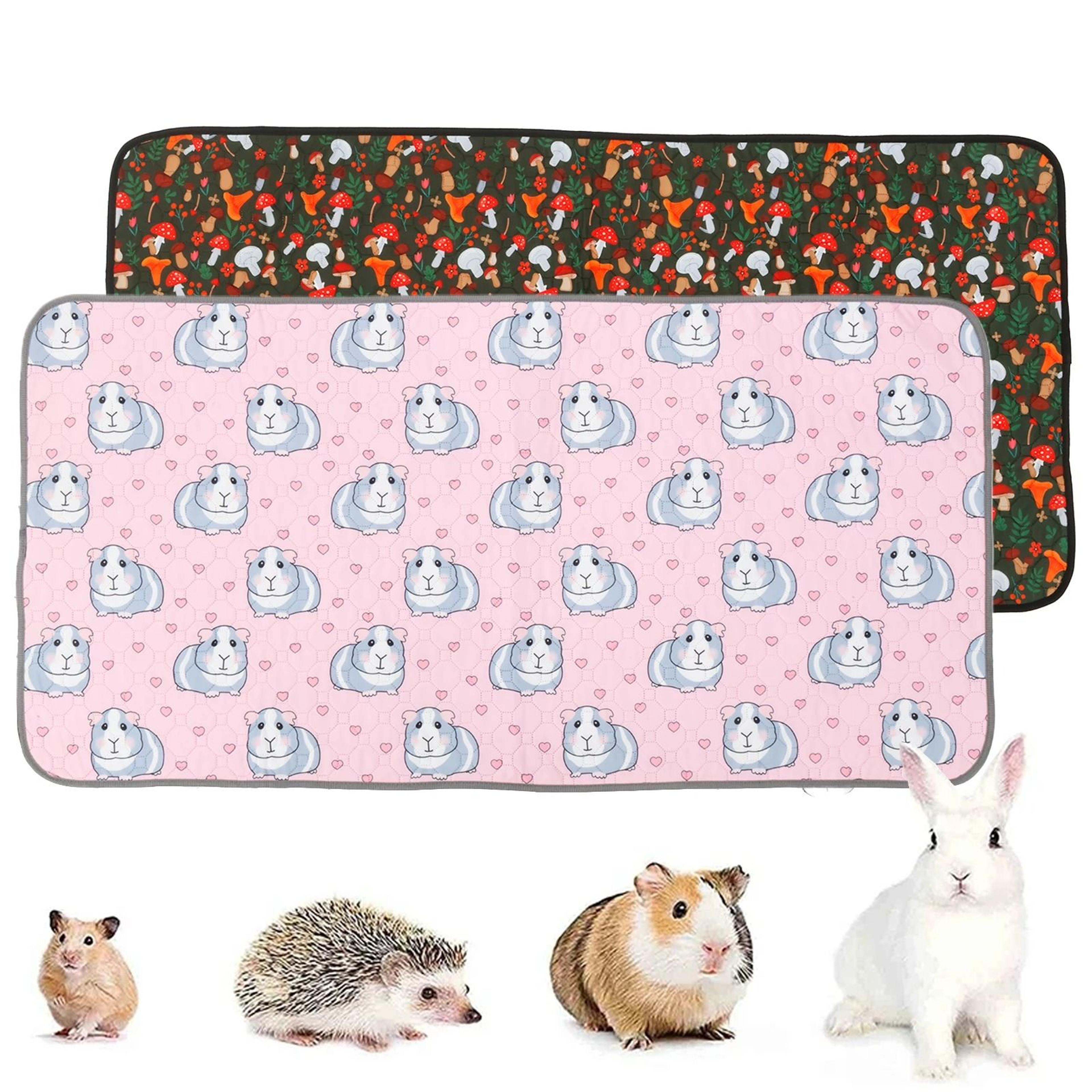 2-piece reusable waterproof guinea pig cage liner set