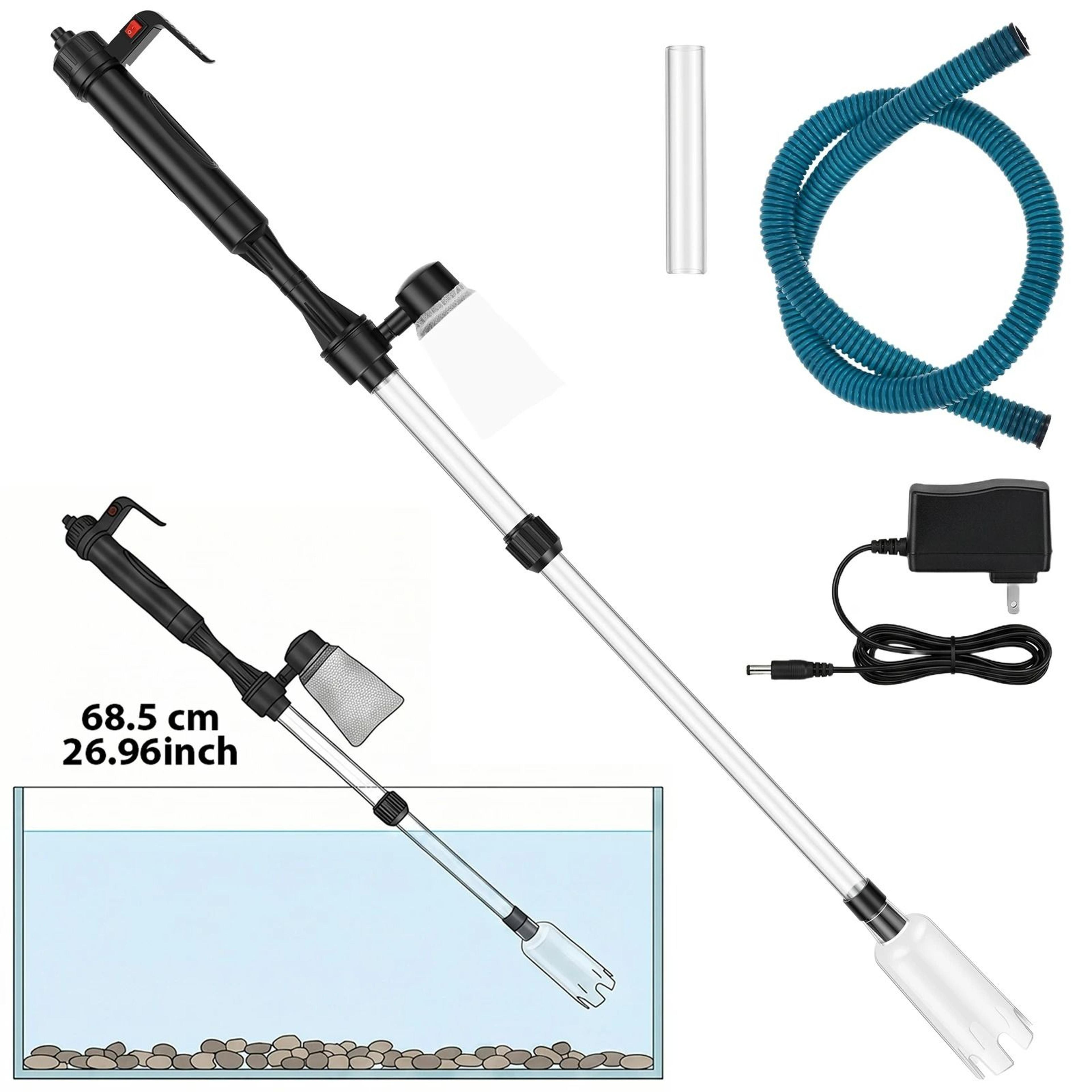 electric aquarium gravel cleaner & automatic water changer
