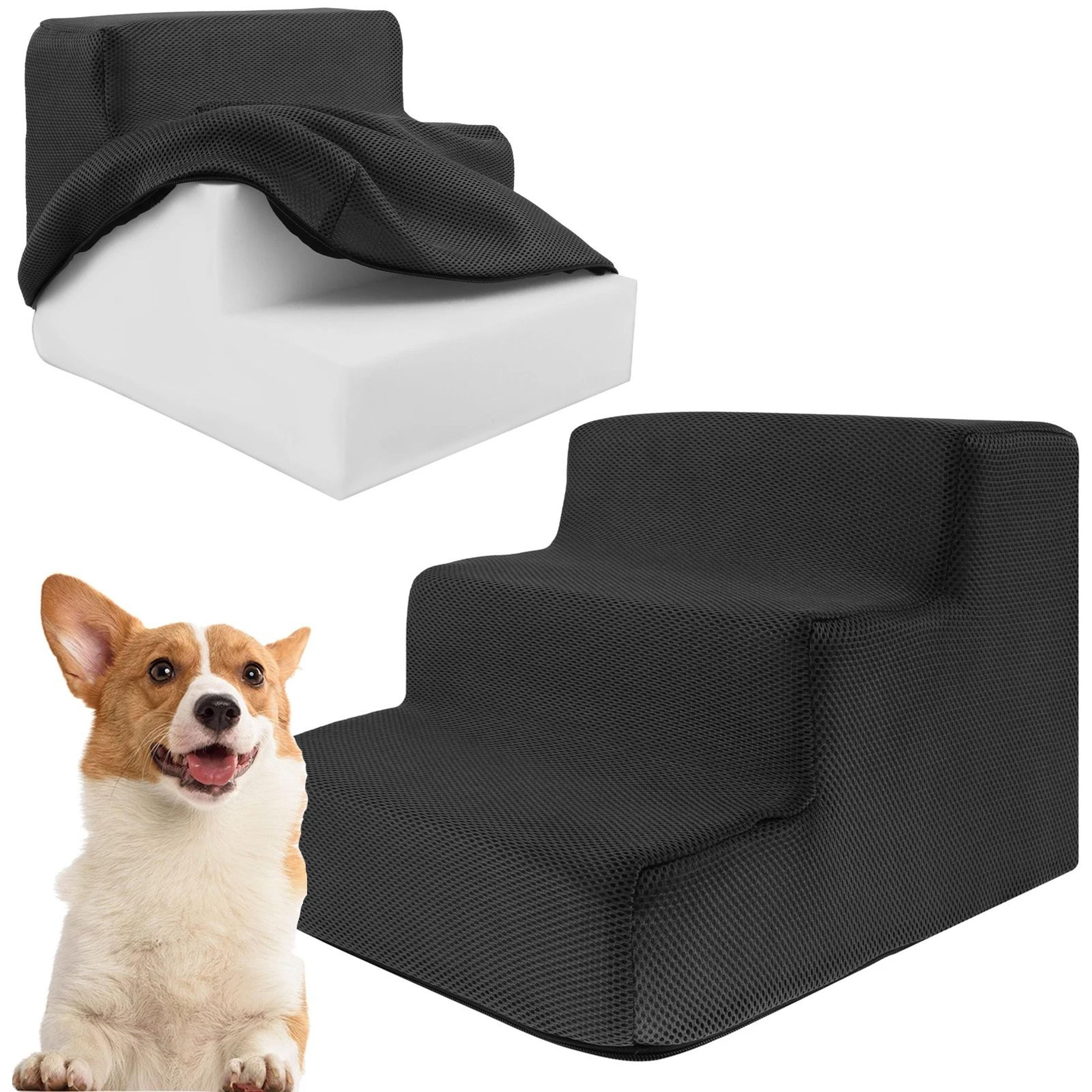 3-step high-density foam pet stairs & ramp ladder