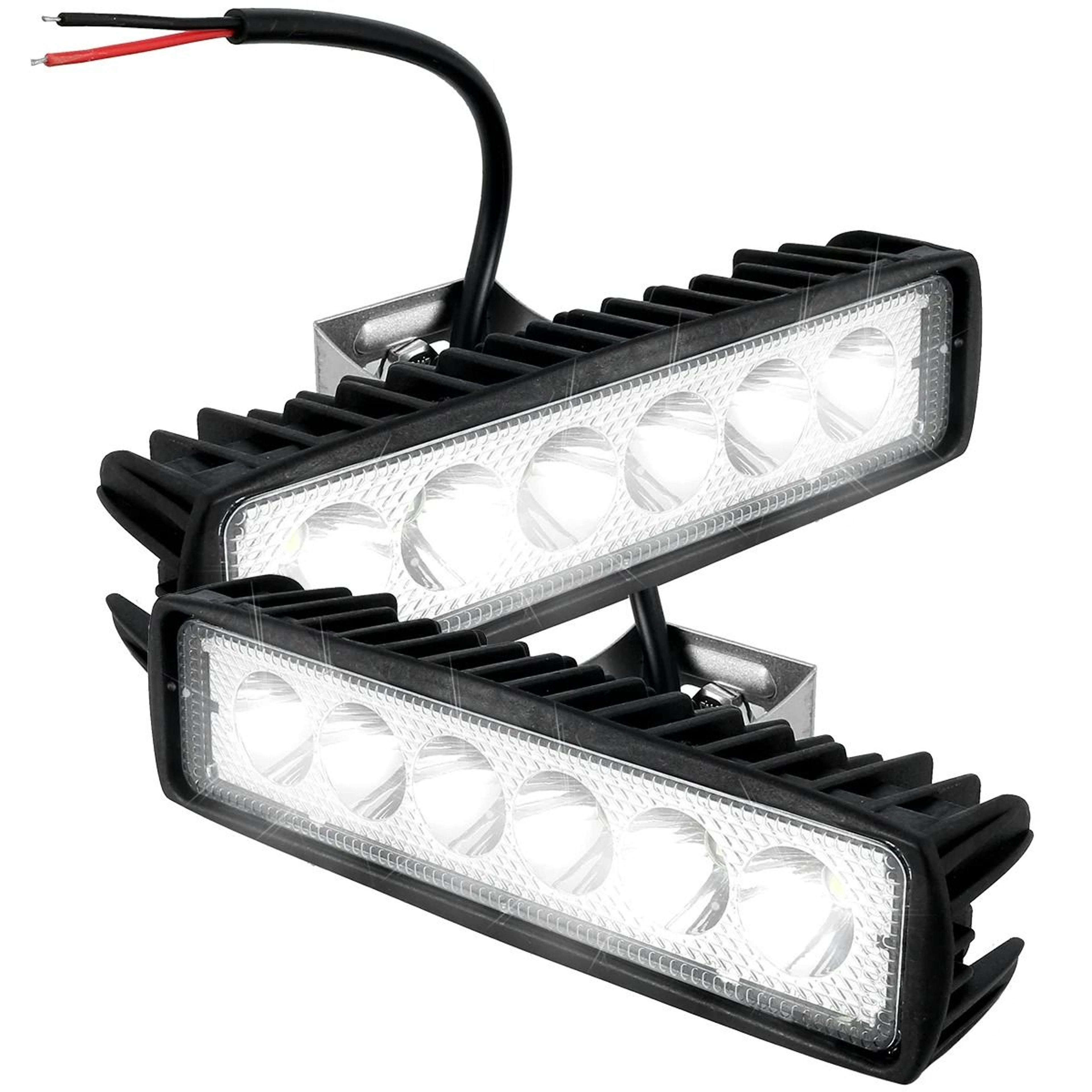 super bright 12v 18w 6000k off-road led light bar & work light
