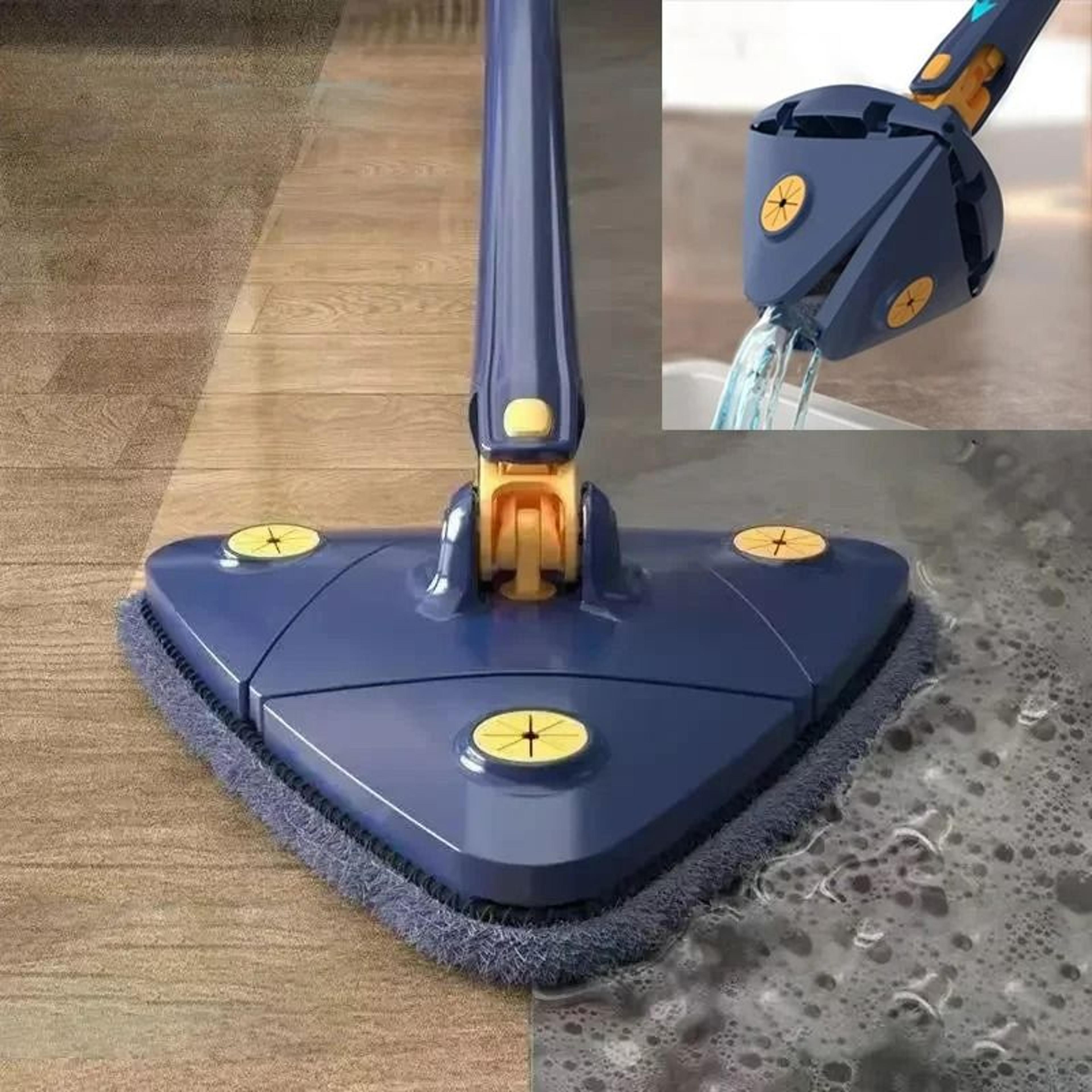 360° rotatable telescopic triangle cleaning mop