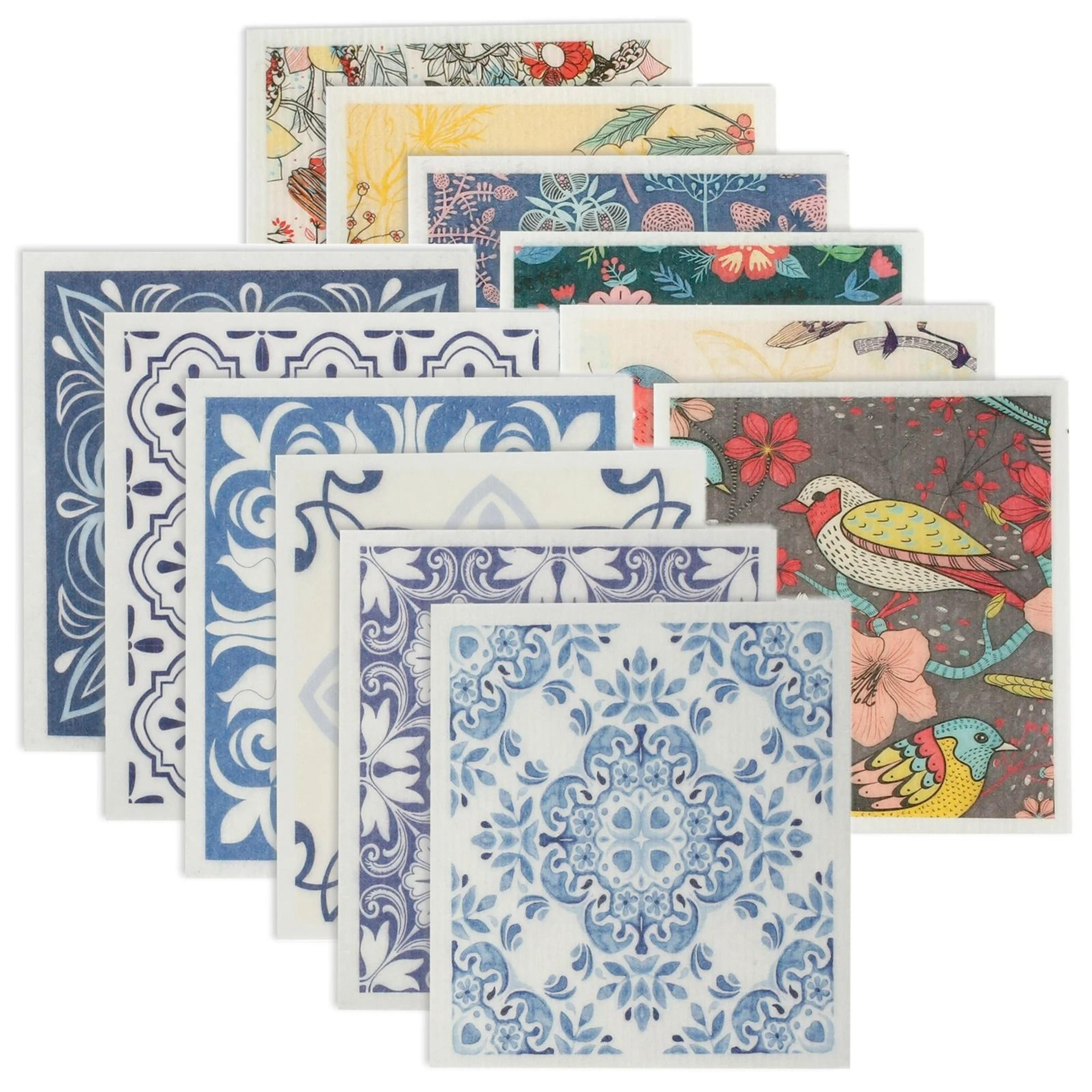 reusable swedish cellulose dishcloths & absorbent kitchen towels