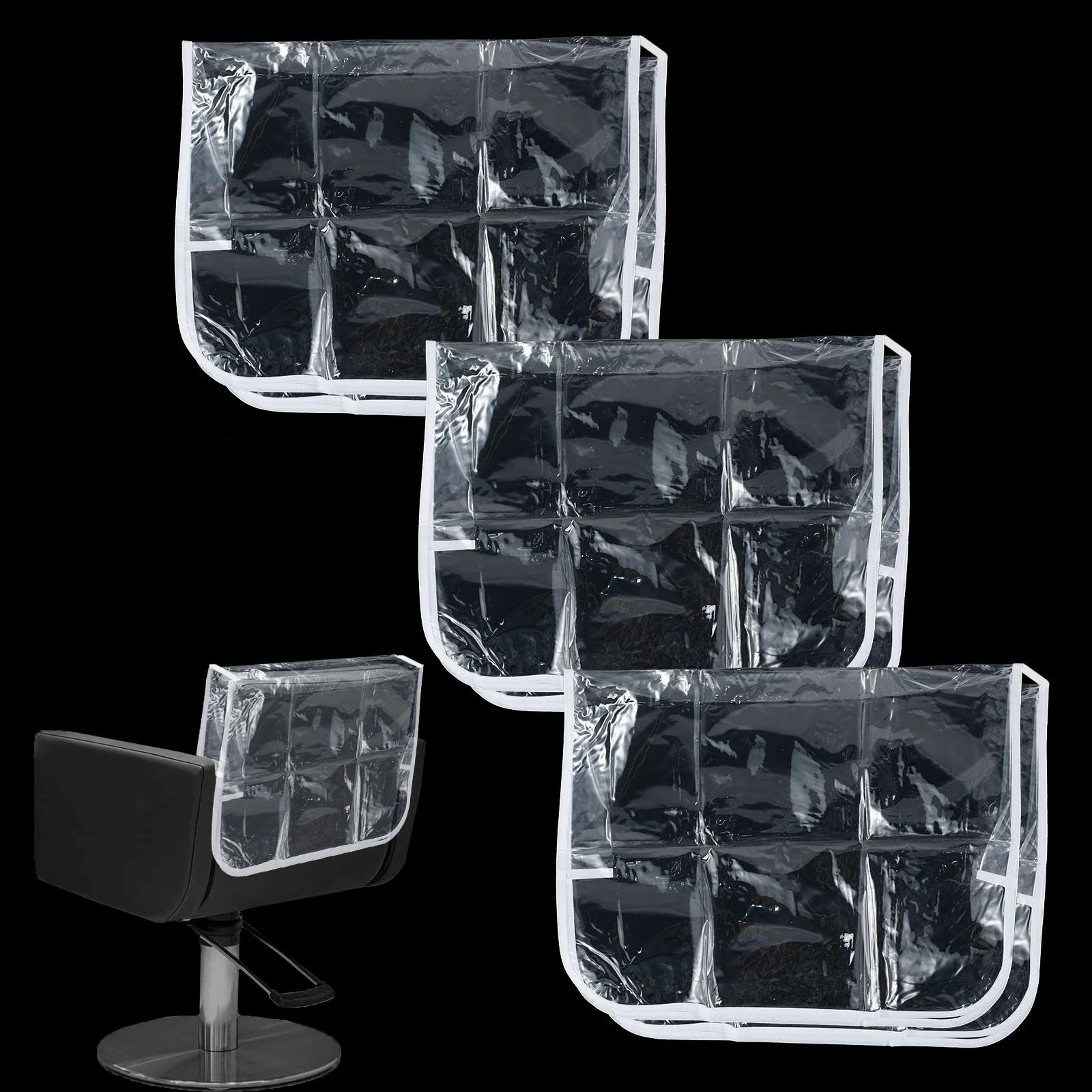 3-pack waterproof clear salon chair back covers & protectors