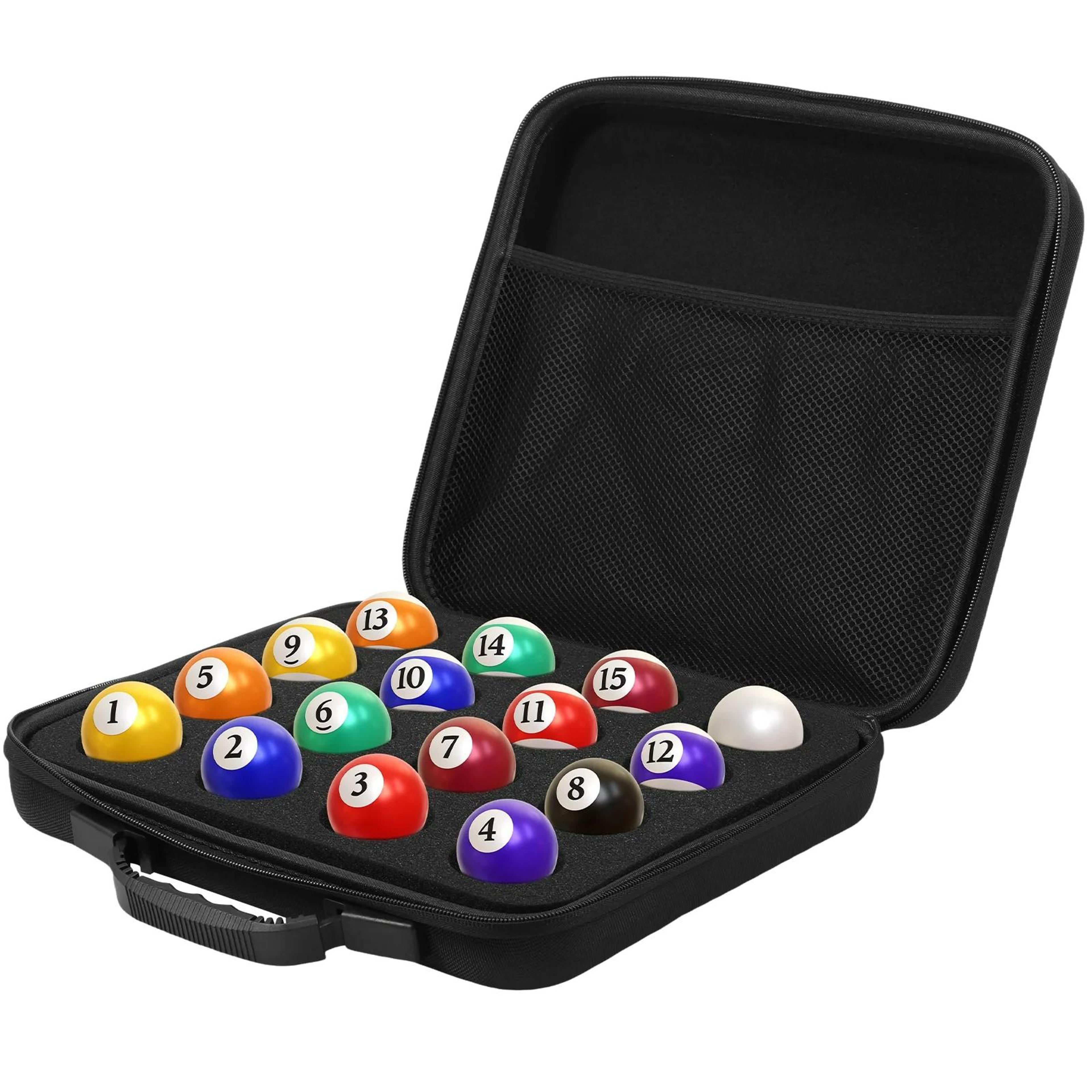 sponge-padded portable billiard & snooker ball carrying case