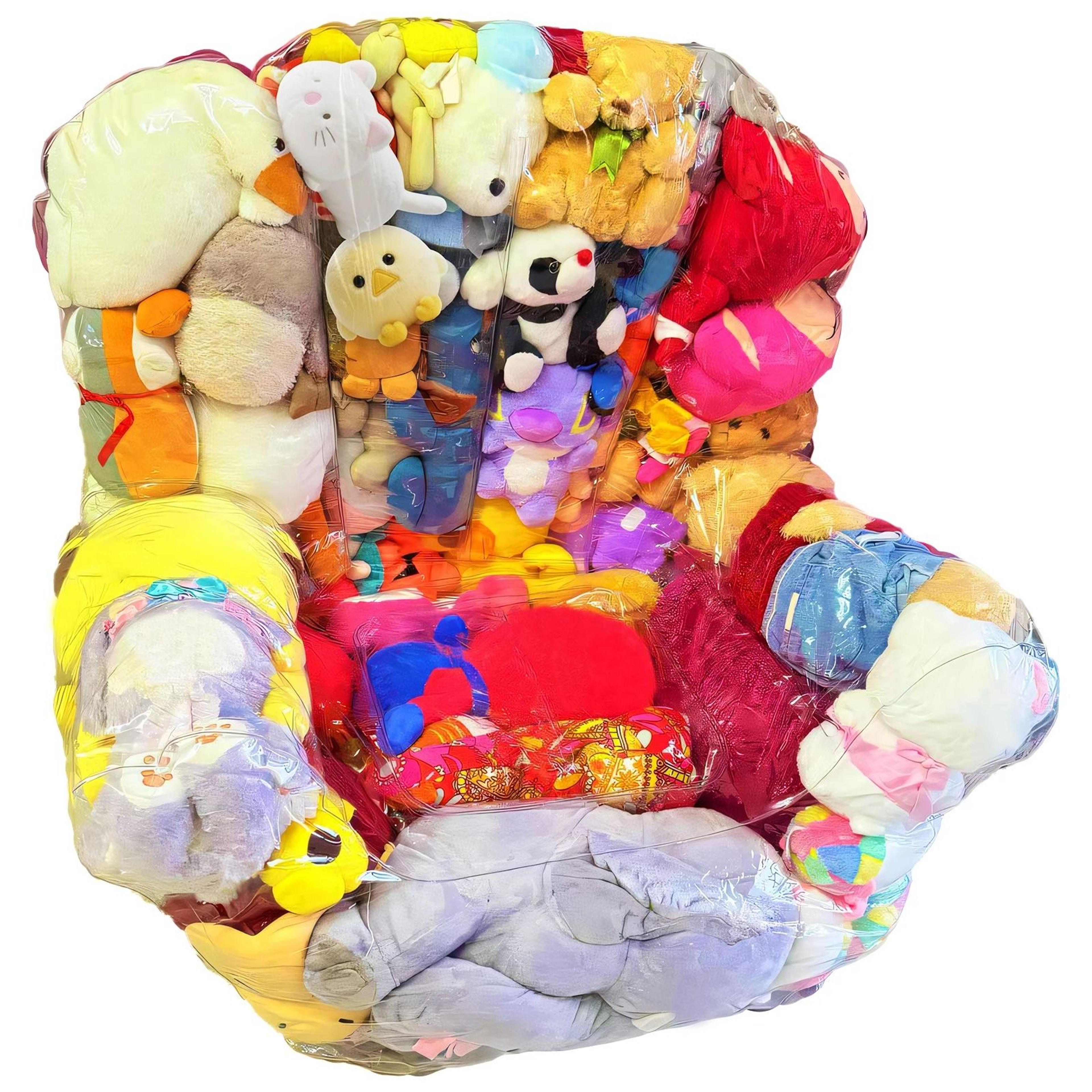 plush toy storage bean bag chair cover (unfilled)