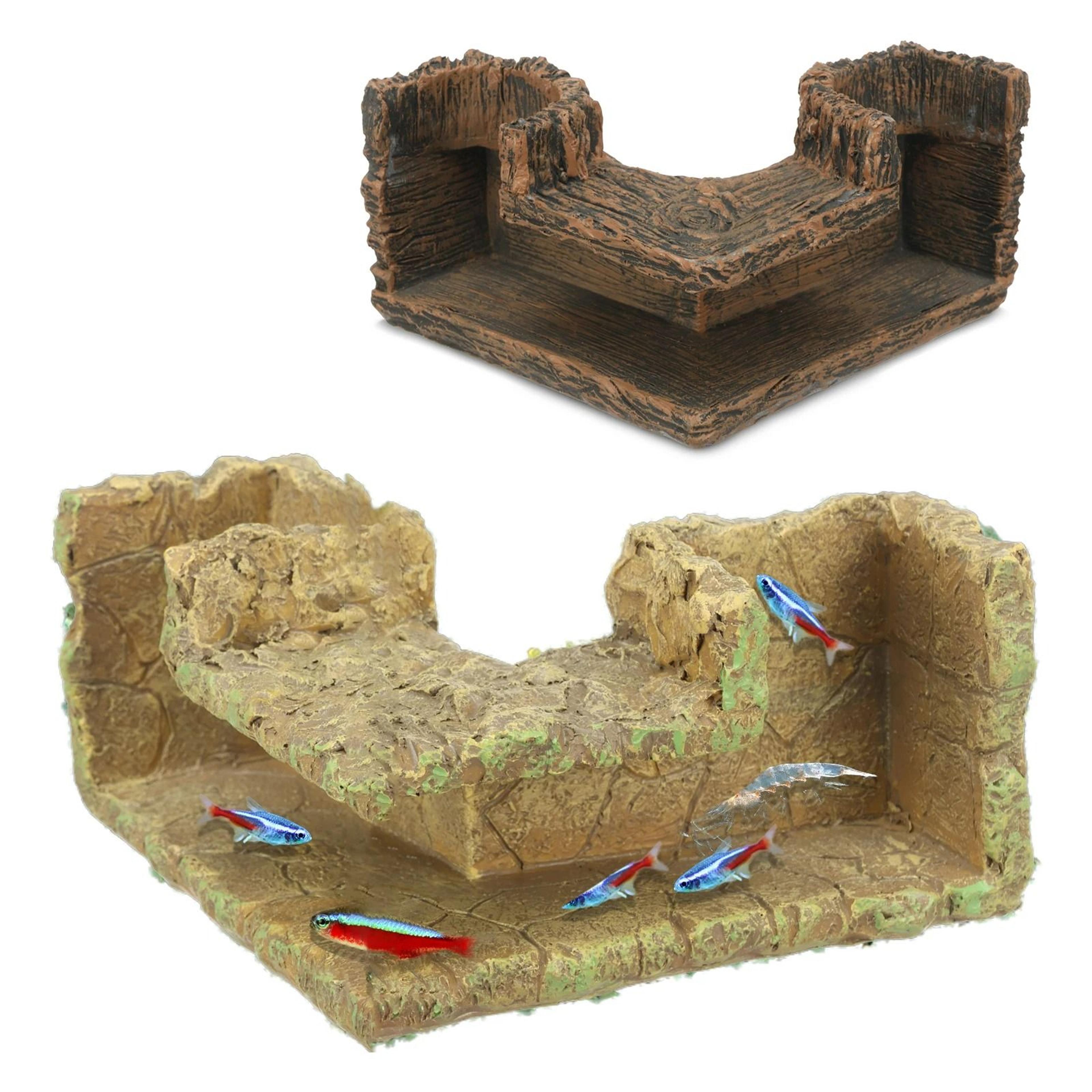 aquarium corner hideaway tunnel & breeding shelter