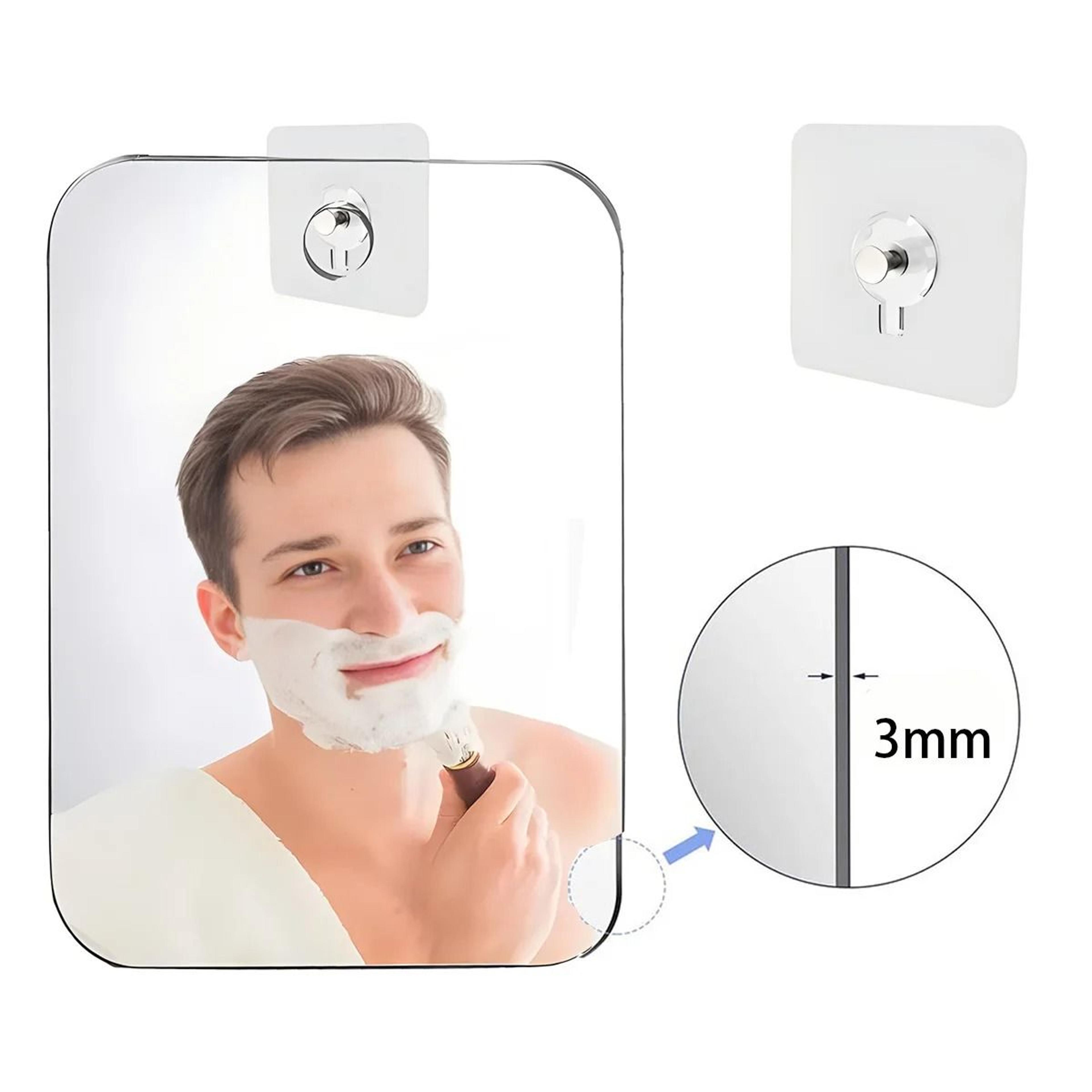 bathroom acrylic shower mirror with wall hanging hook