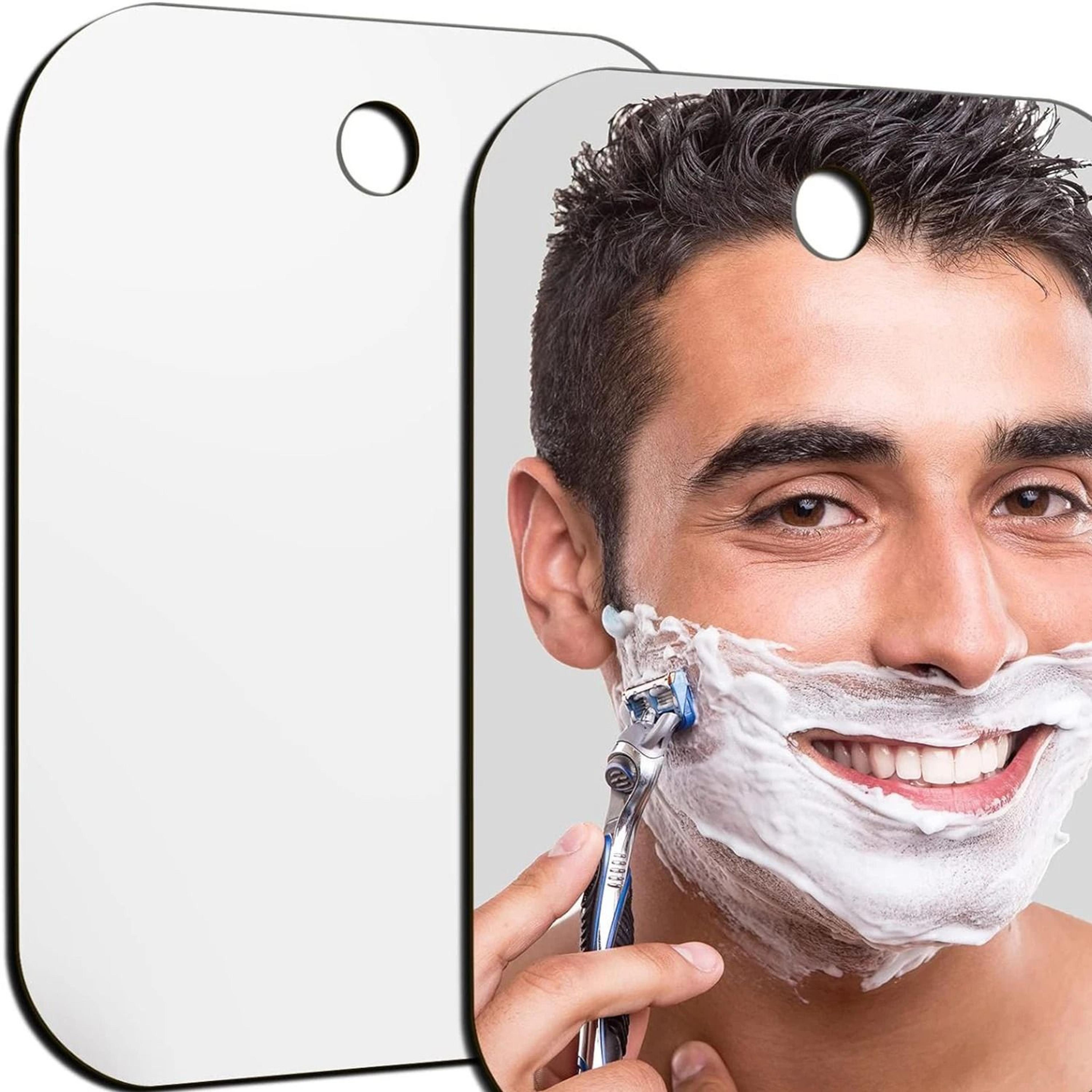 shatterproof anti-fog acrylic shower mirror for shaving & travel