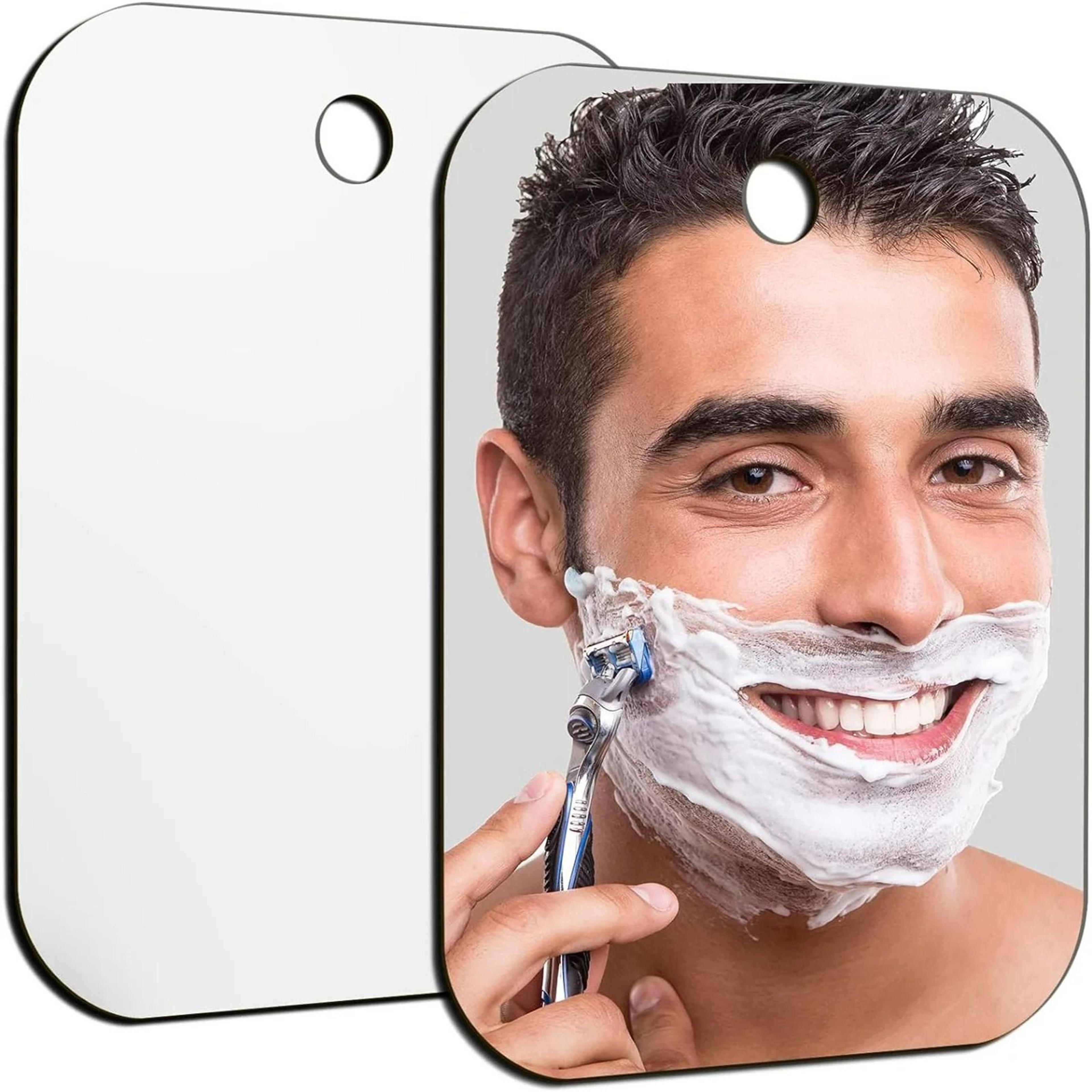 acrylic travel shower mirror with wall hook