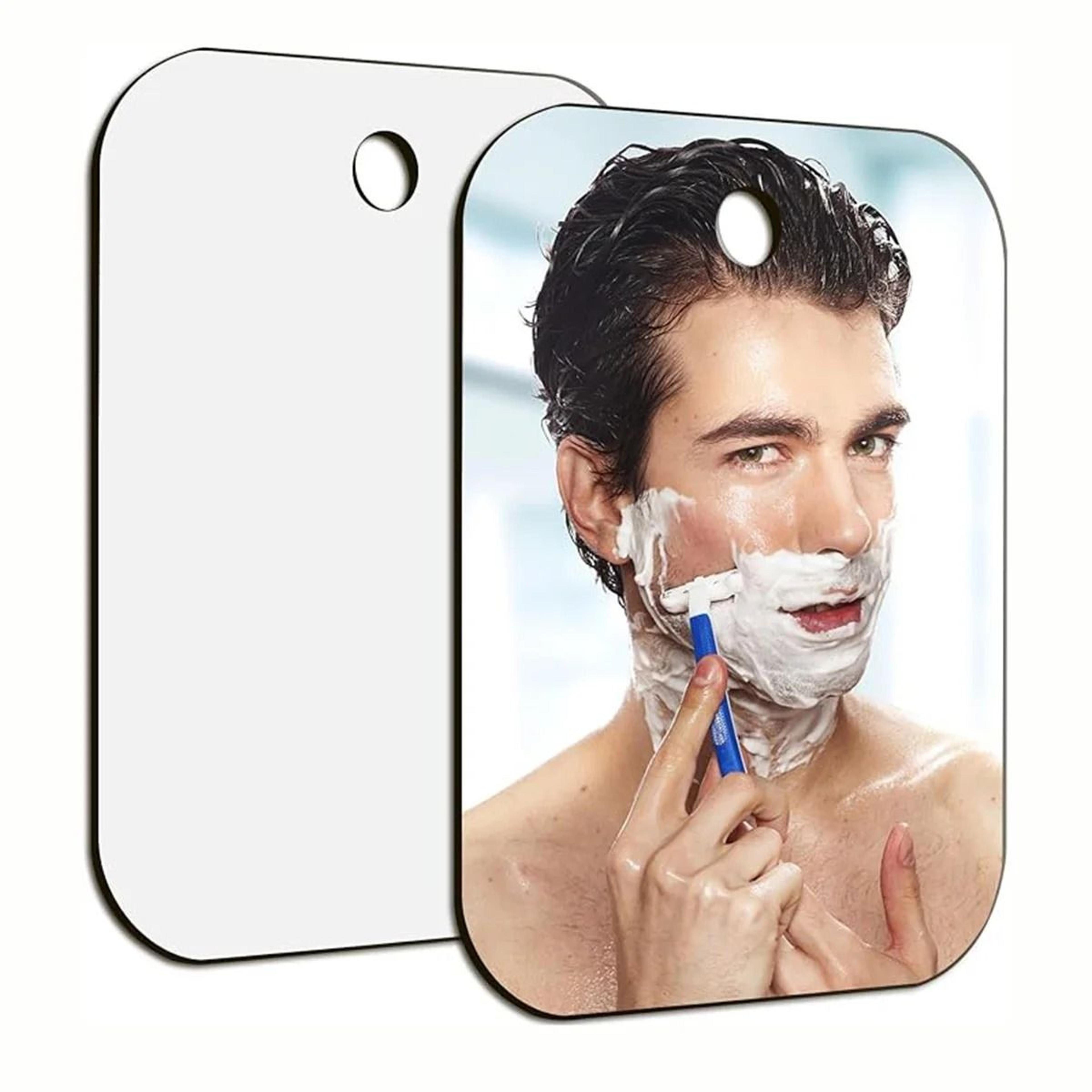 portable suction cup acrylic shower mirror for shaving & makeup