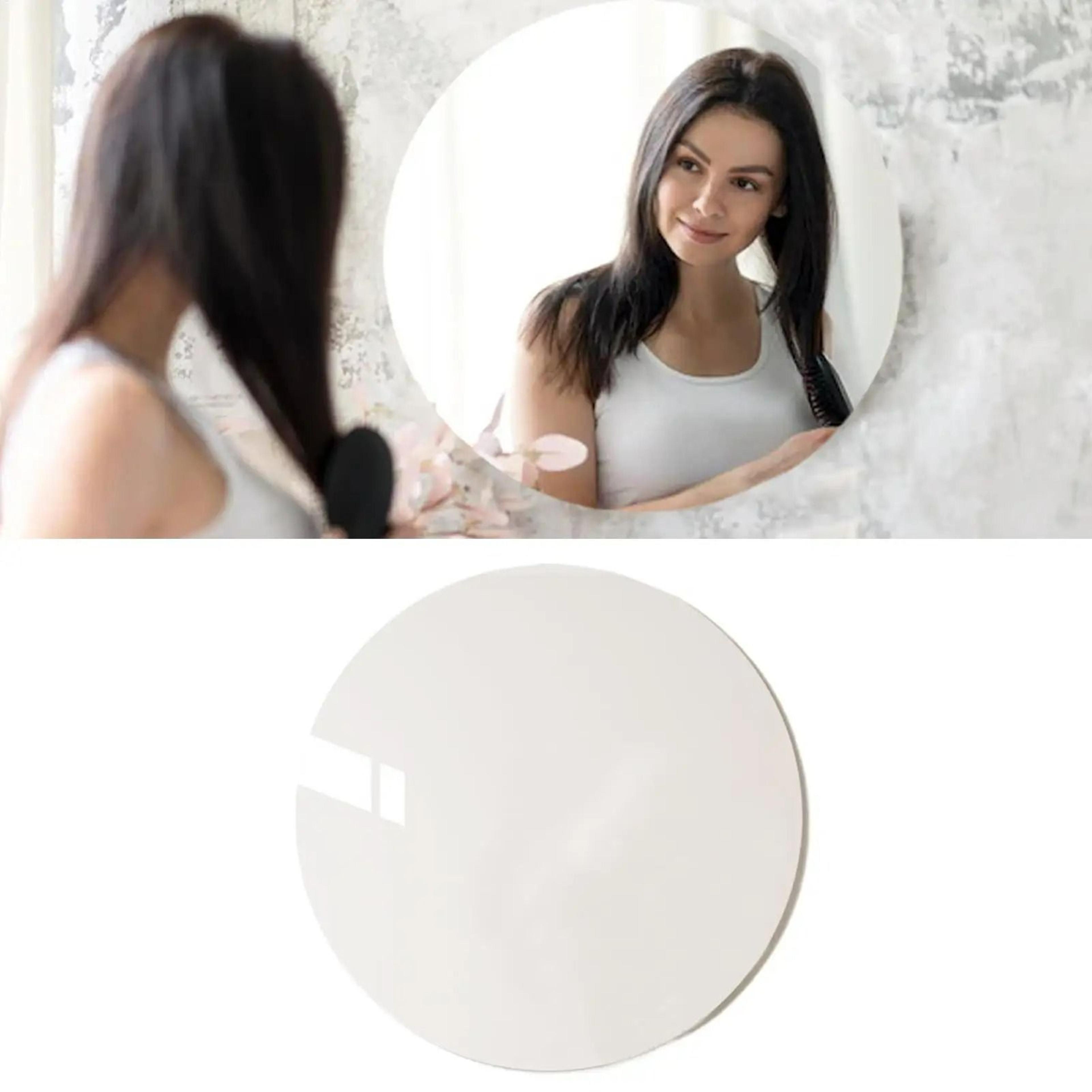 self-adhesive round shatterproof acrylic mirror wall decal