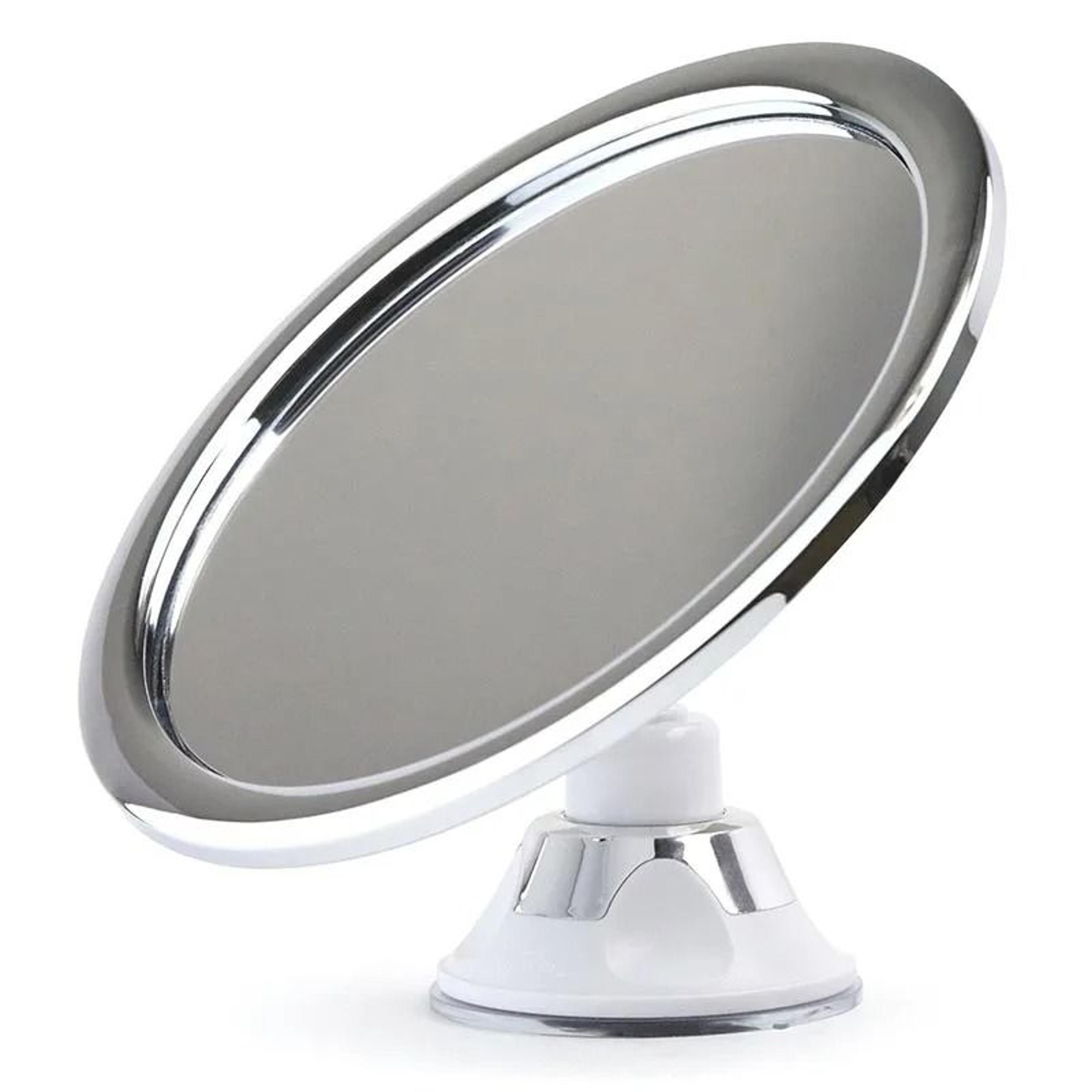 360° rotating fogless shower mirror with lock suction cup