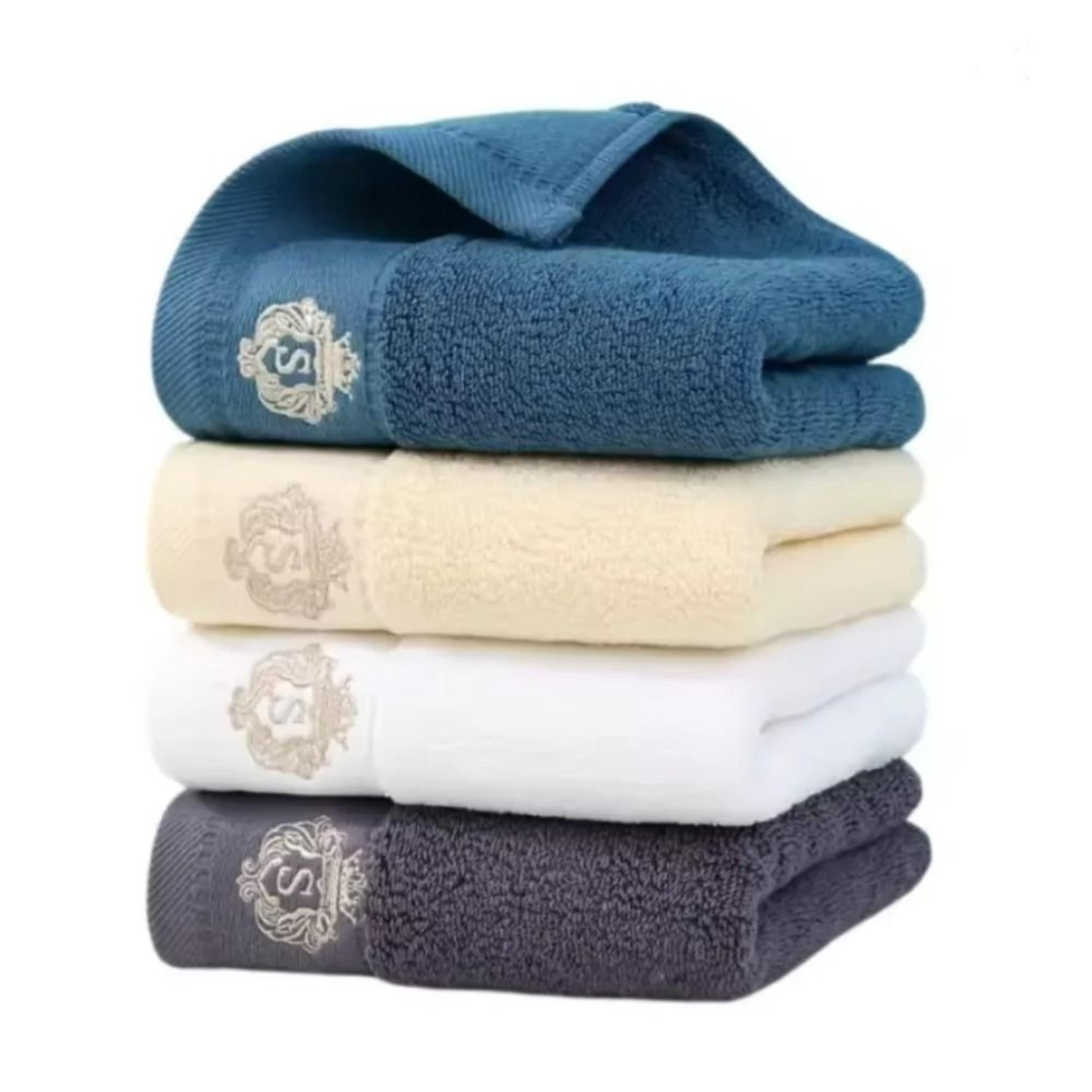 ultra-absorbent pure cotton face & body bath towel