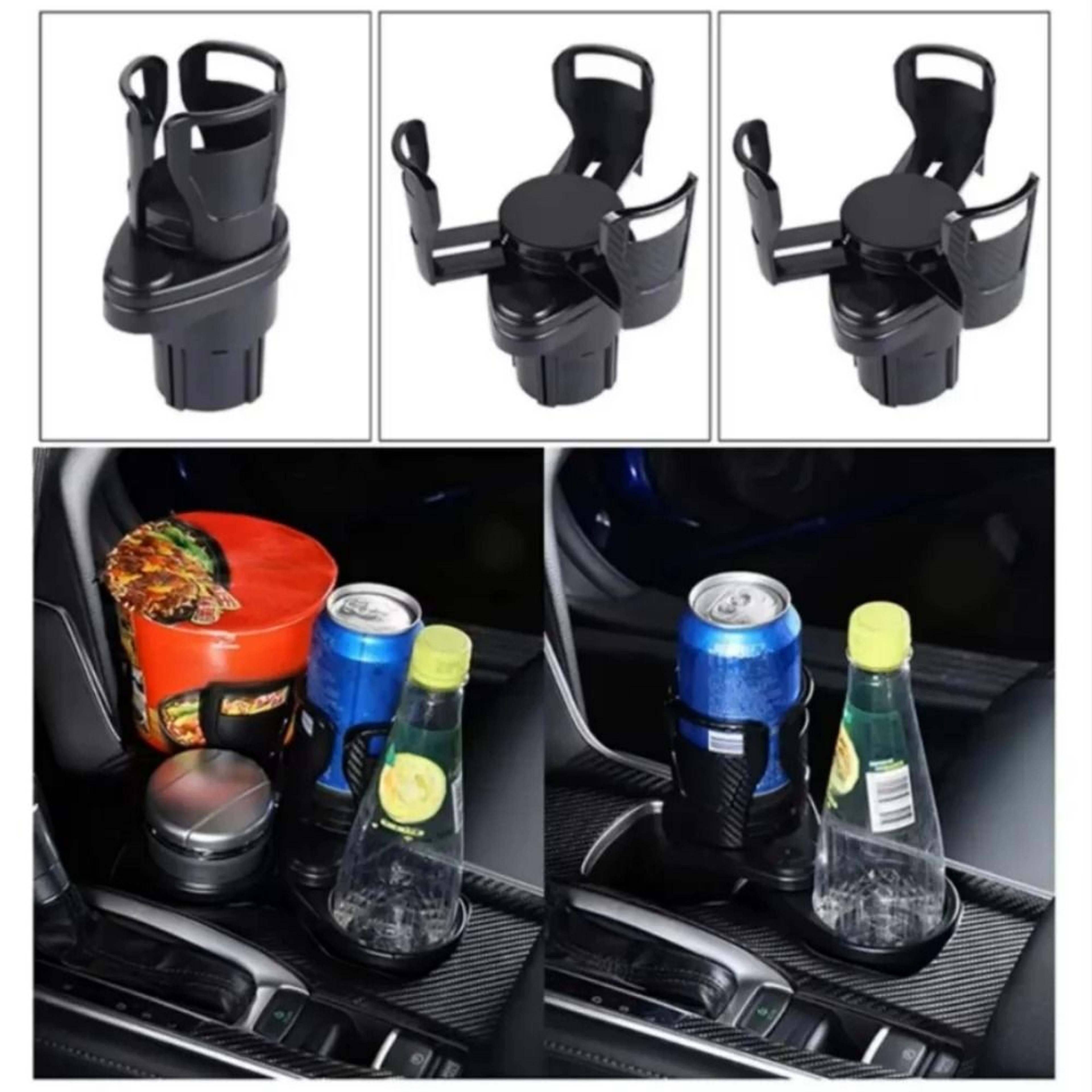 2-in-1 multifunctional car cup holder expander & bottle organizer