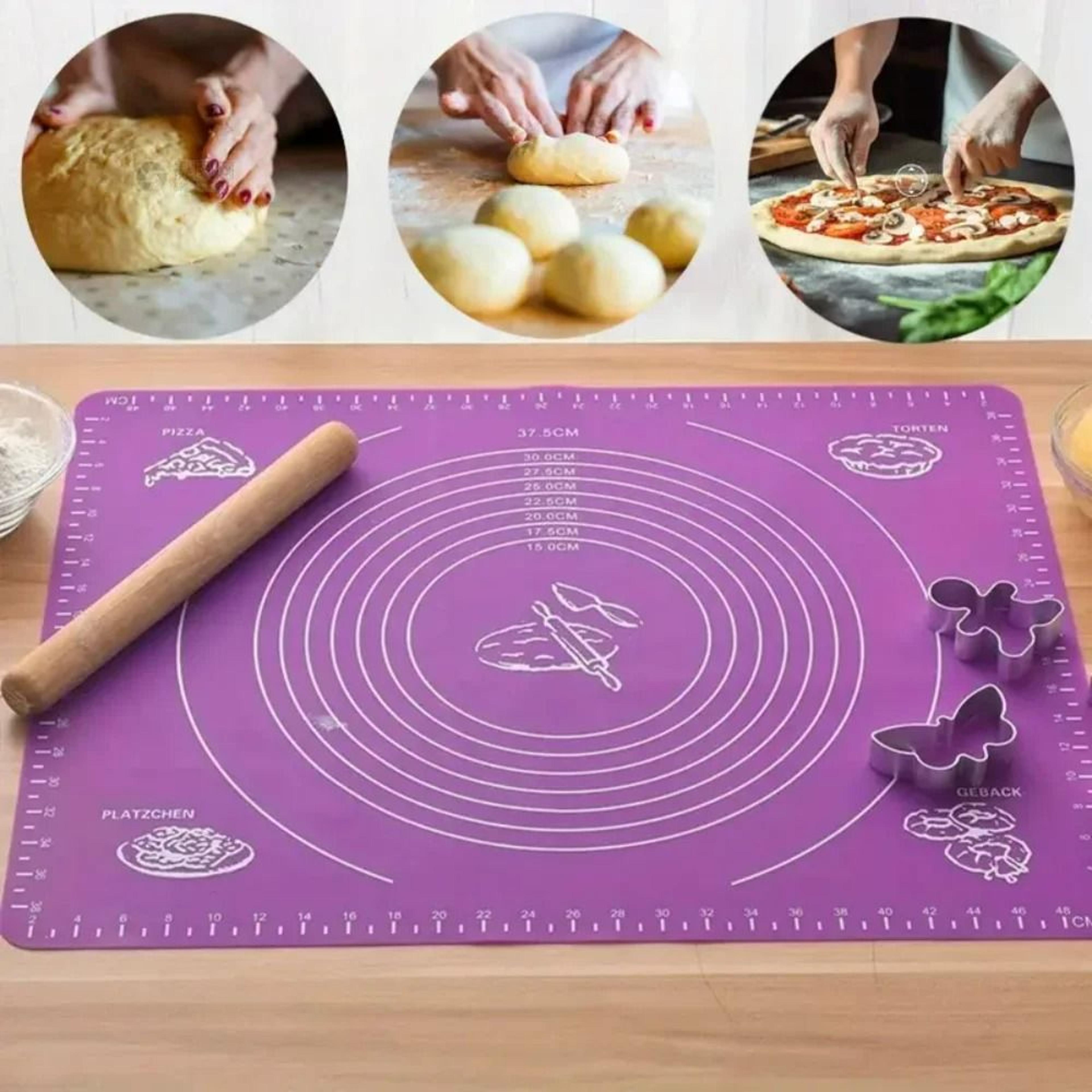 non-stick silicone dough rolling & pastry baking mat