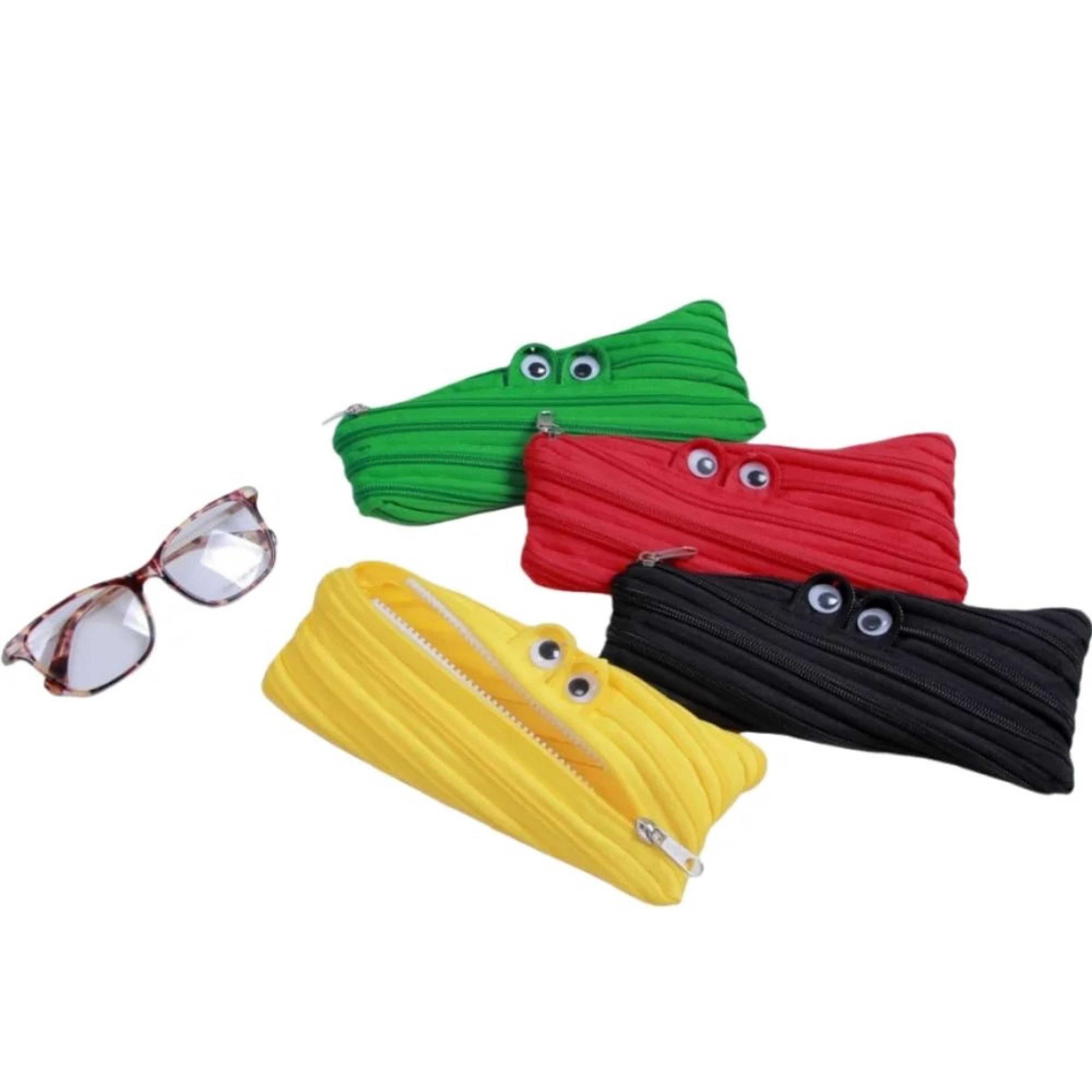cute monster long-zipper pencil case & stationery bag