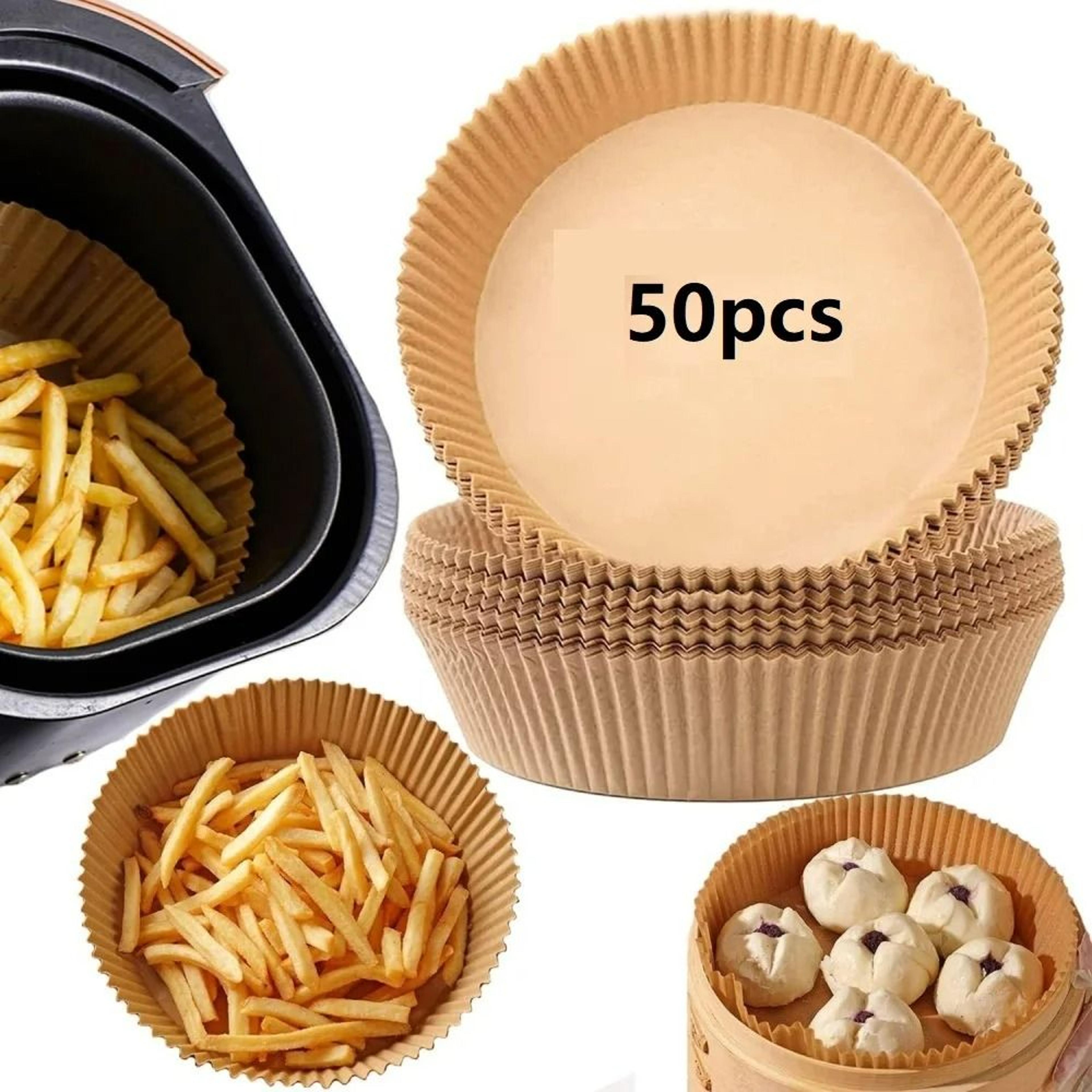 disposable non-stick air fryer parchment paper liners ( pack of 50 )