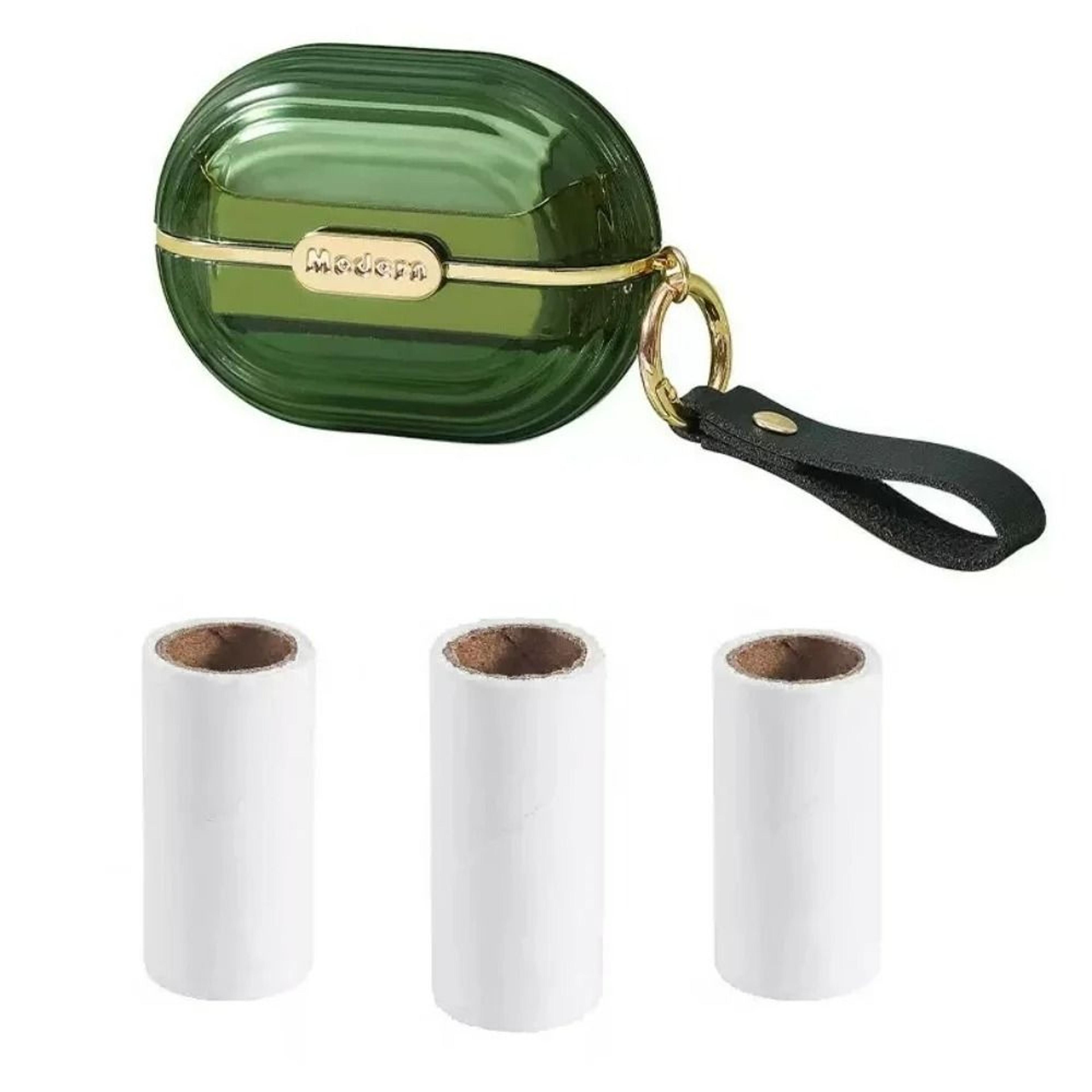 2-in-1 compact travel pet hair & lint removal brush