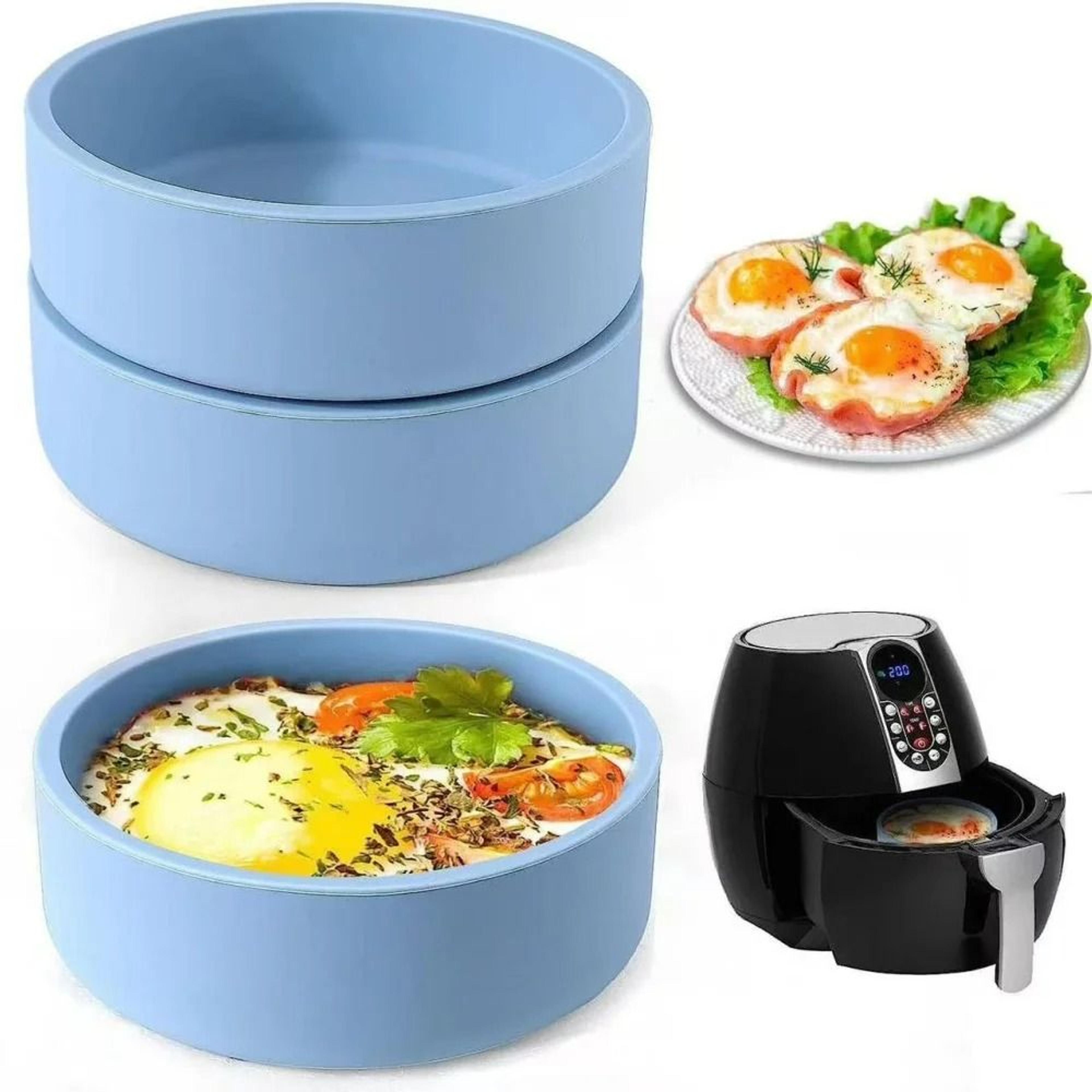 non-stick silicone microwave & air fryer egg cooker mold