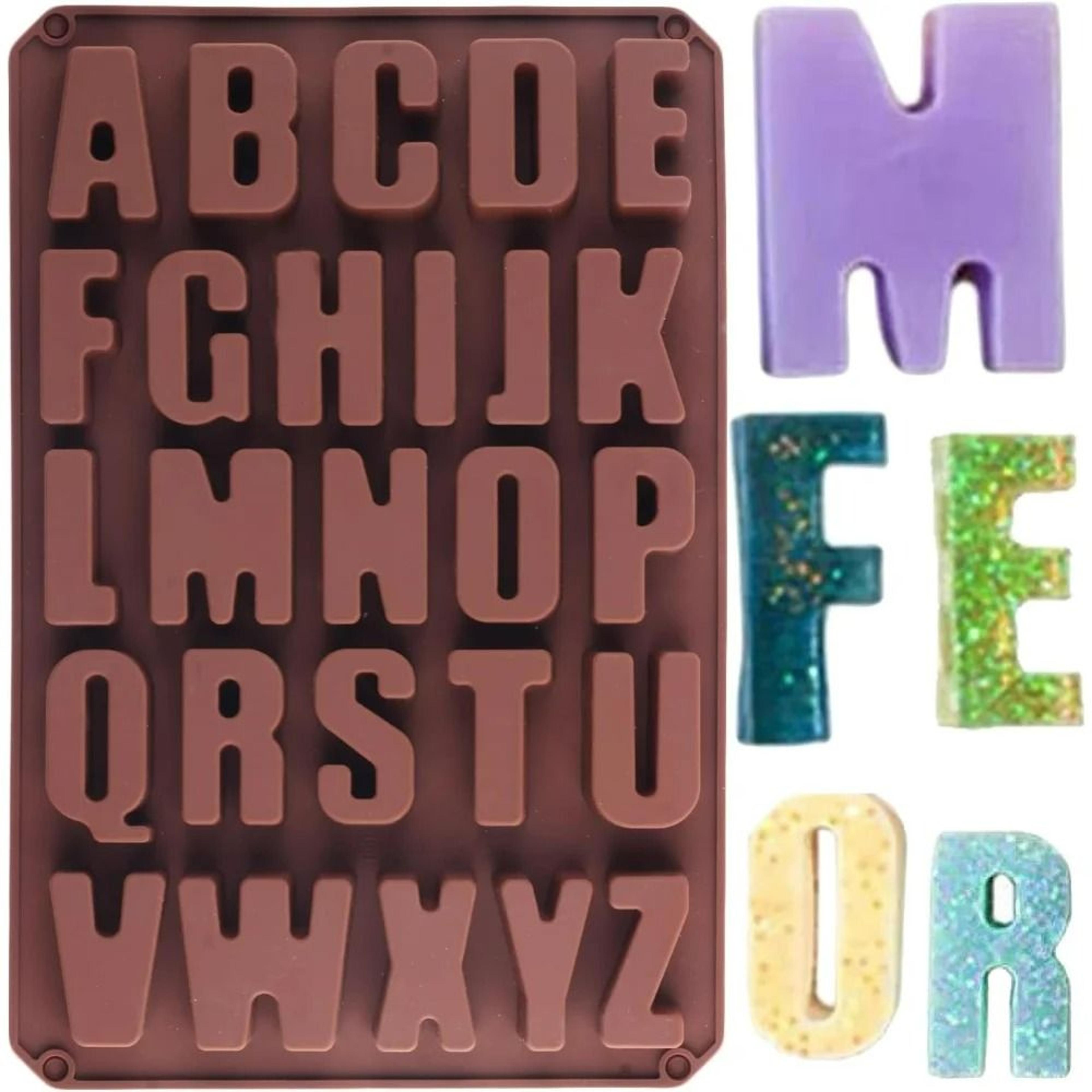 alphabet letter silicone mold for chocolates & diy crafts