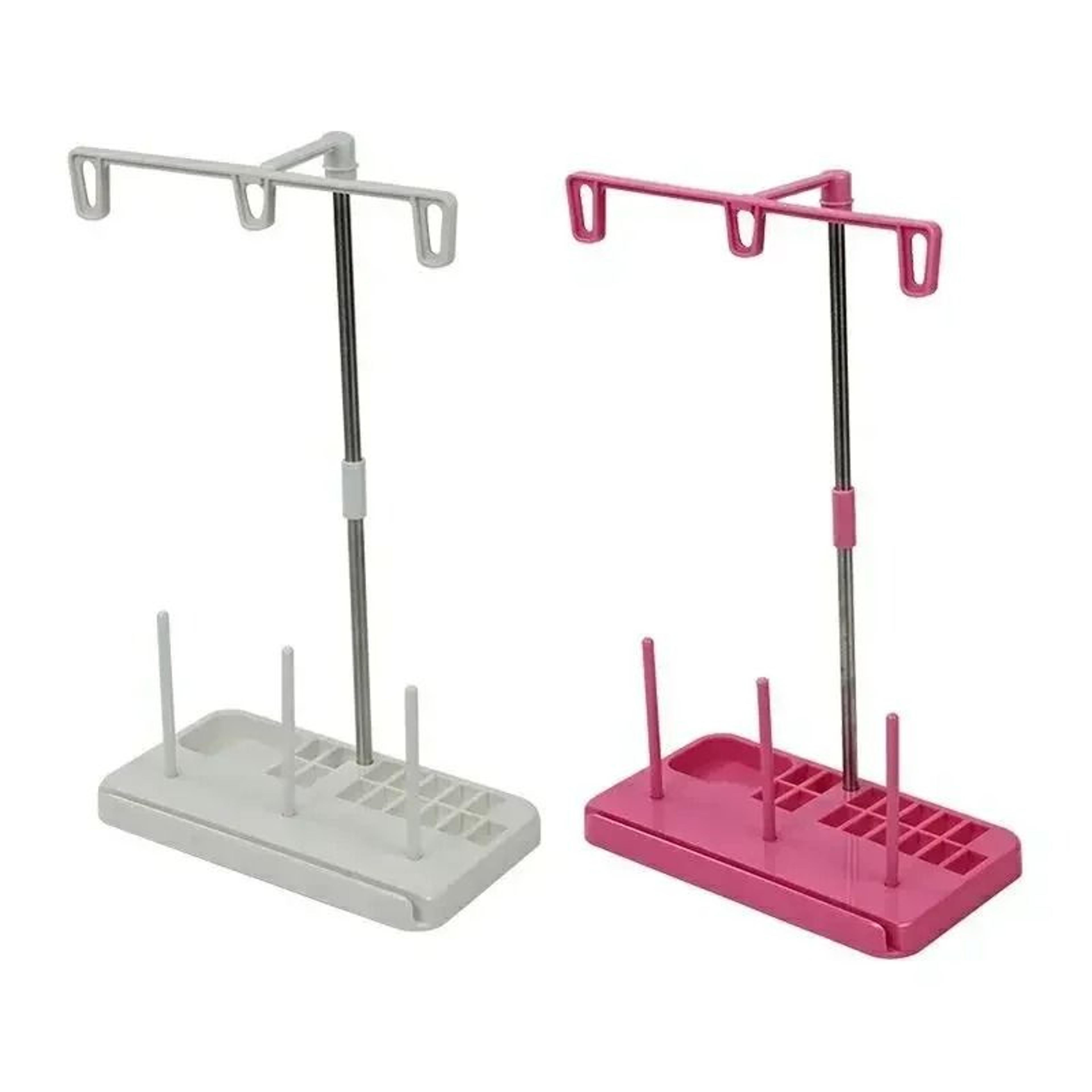 3 spool thread stand holder desktop sewing thread organizer and stand
