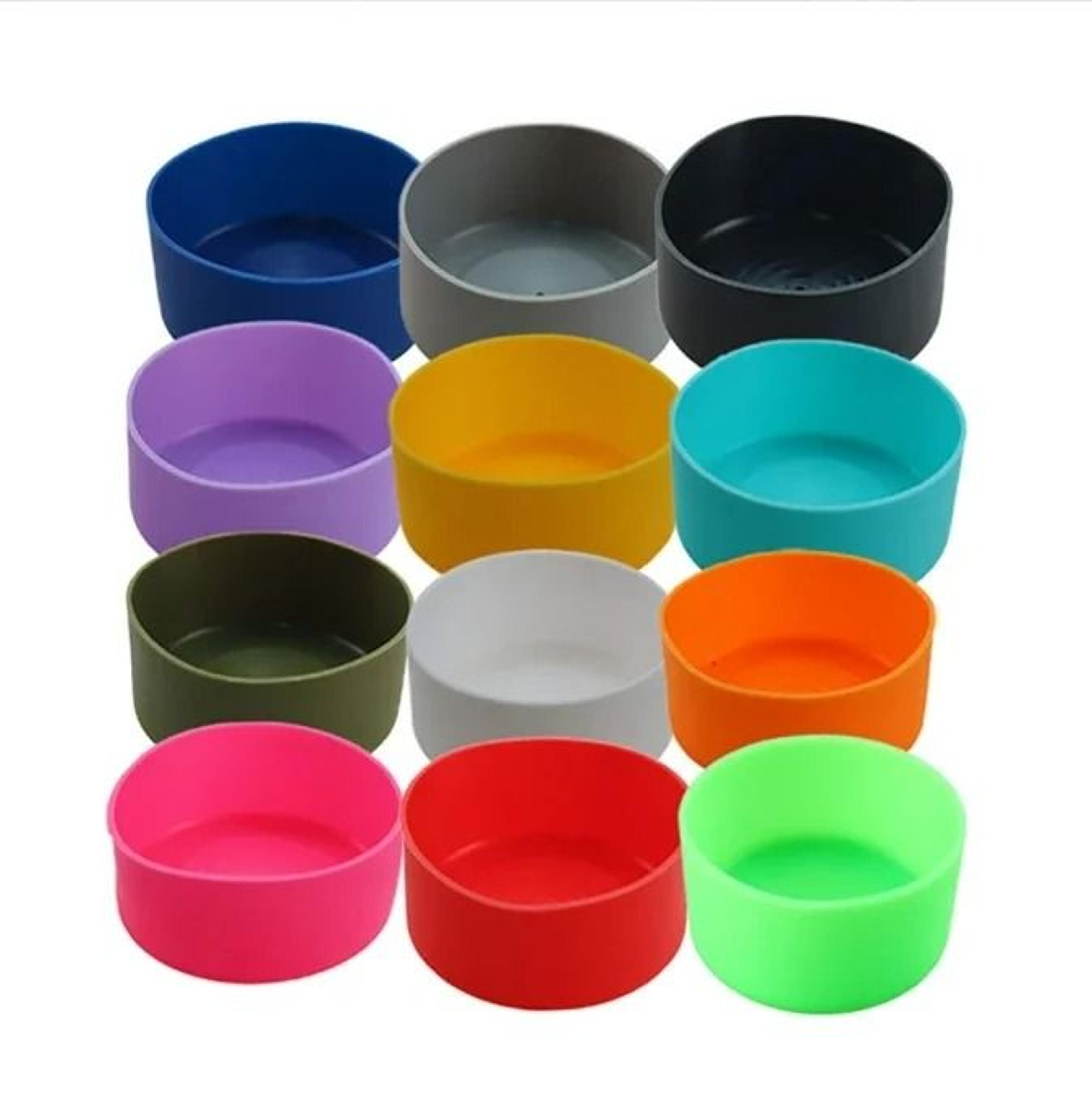 universal silicone boot sleeve anti slip protective base cover for hydro flask tumblers