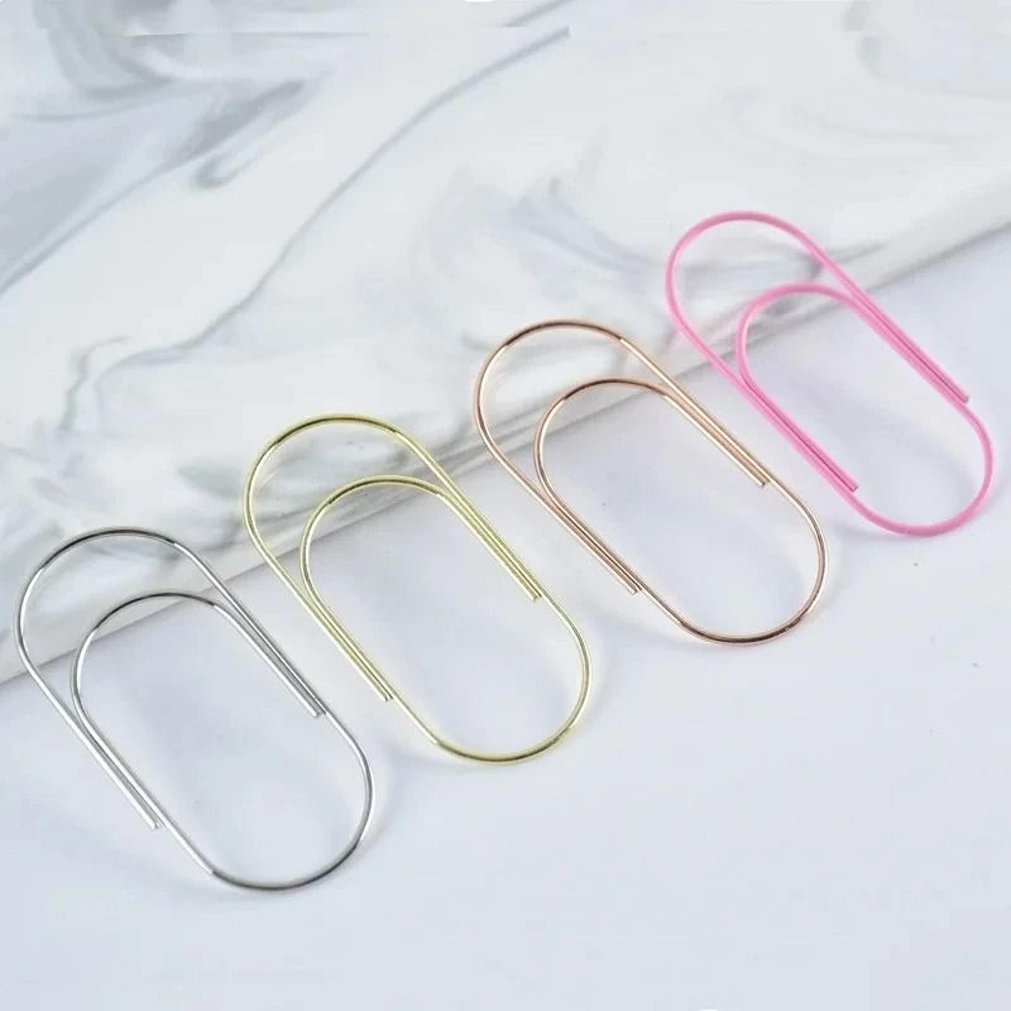 15 piece large paper clips wide metal document organizer clamps
