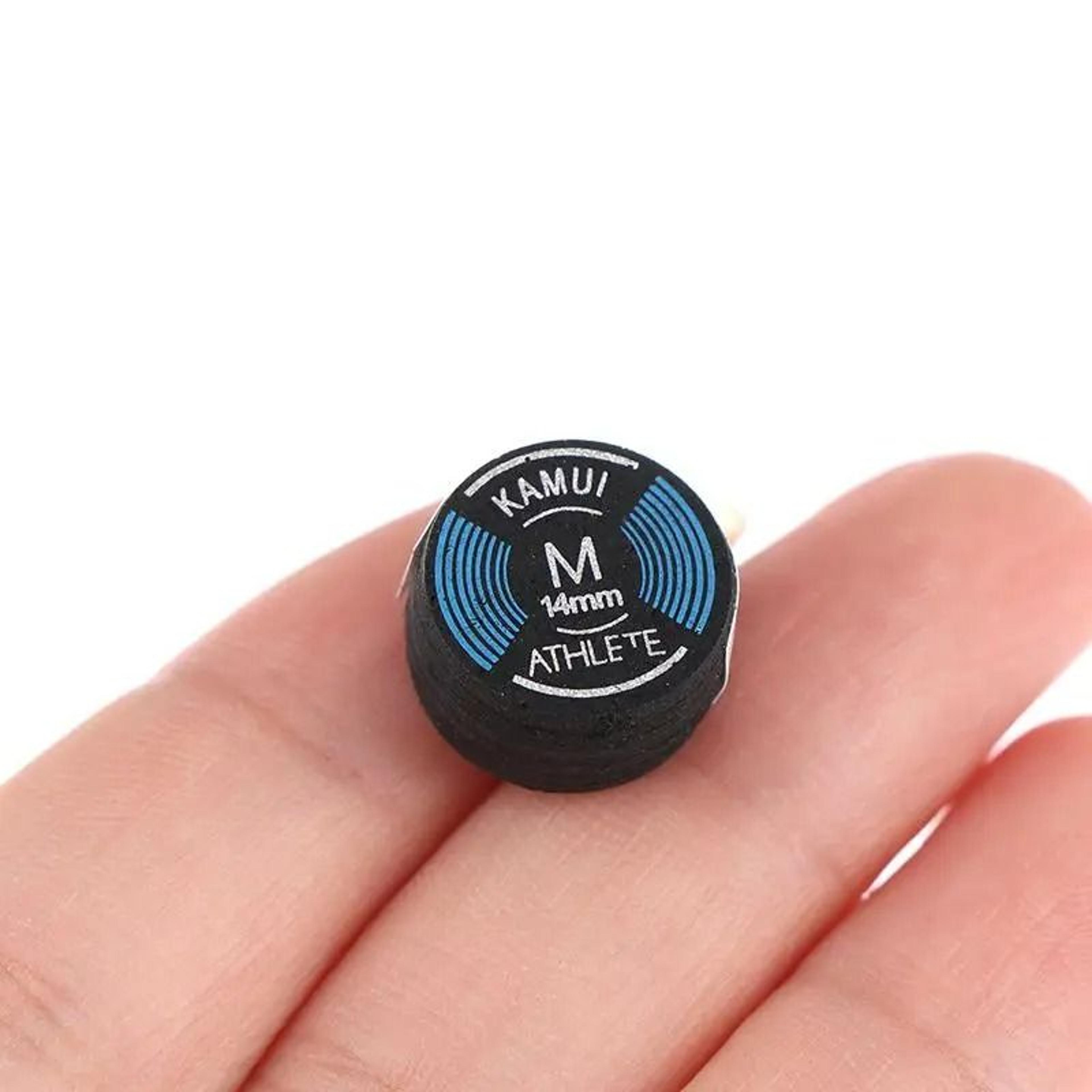 14mm layered leather billiard cue tip replacement for snooker and nine-ball cues
