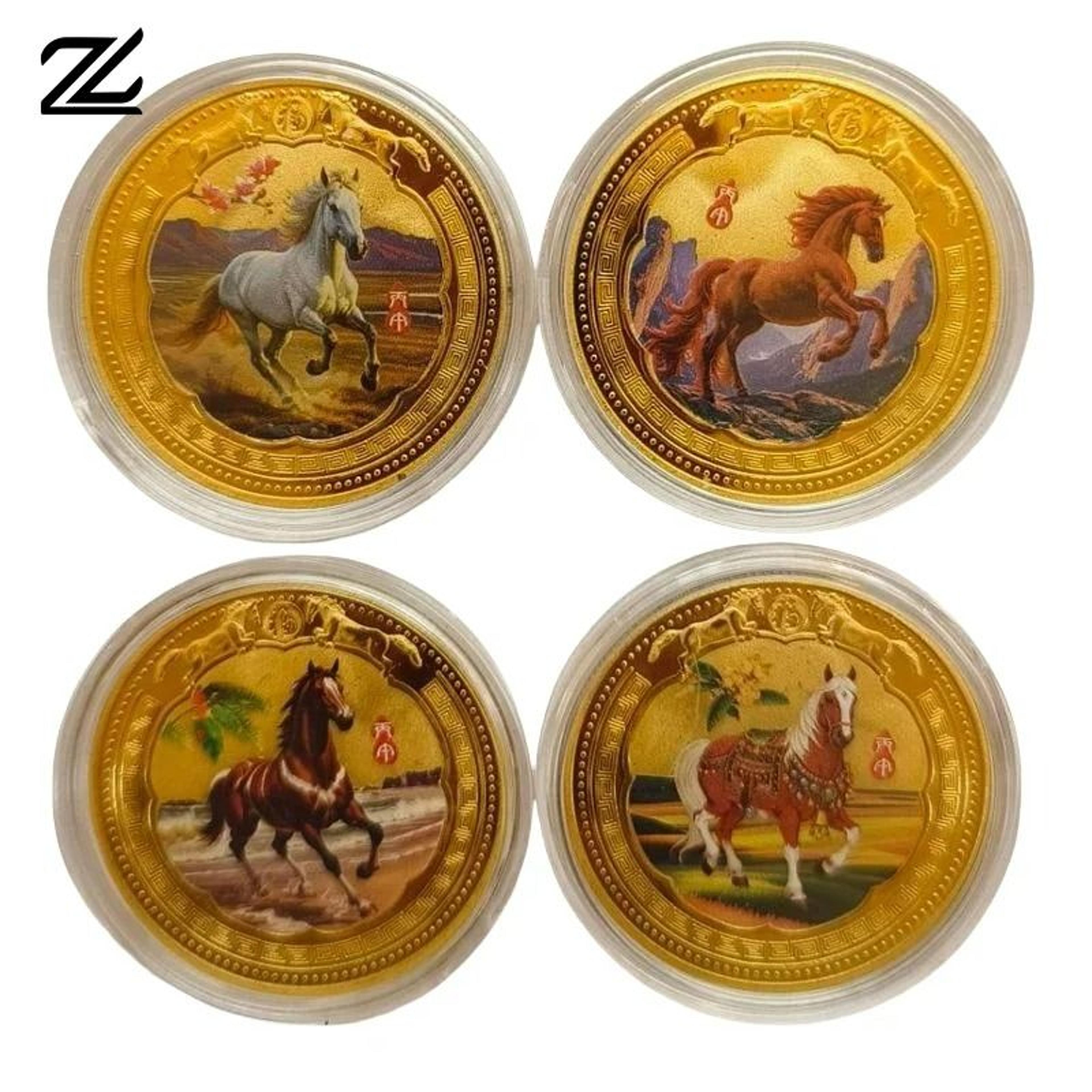 2026 year of the horse chinese lucky commemorative coin souvenir gift