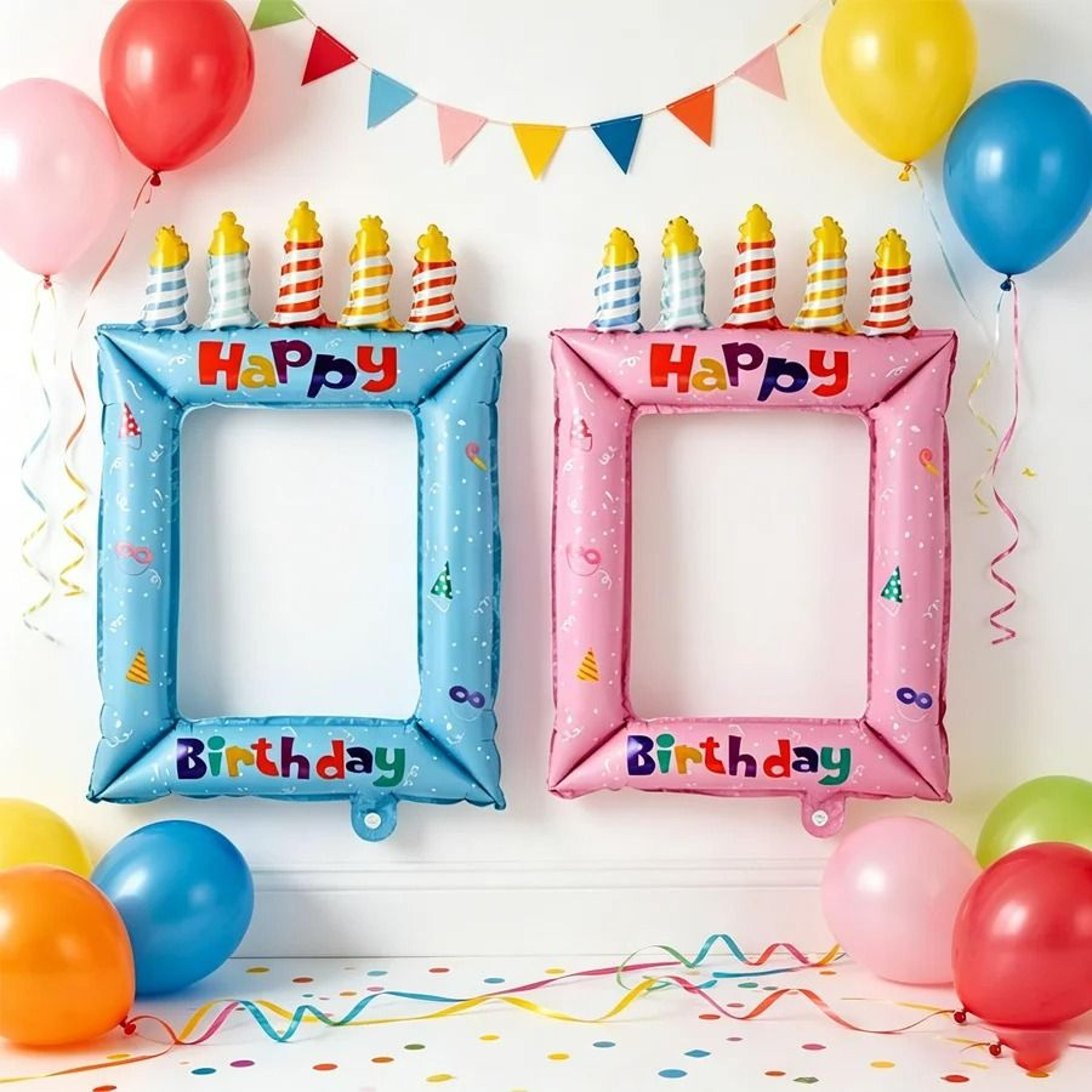 princess theme inflatable foil balloon photo frame for selfie party backdrop