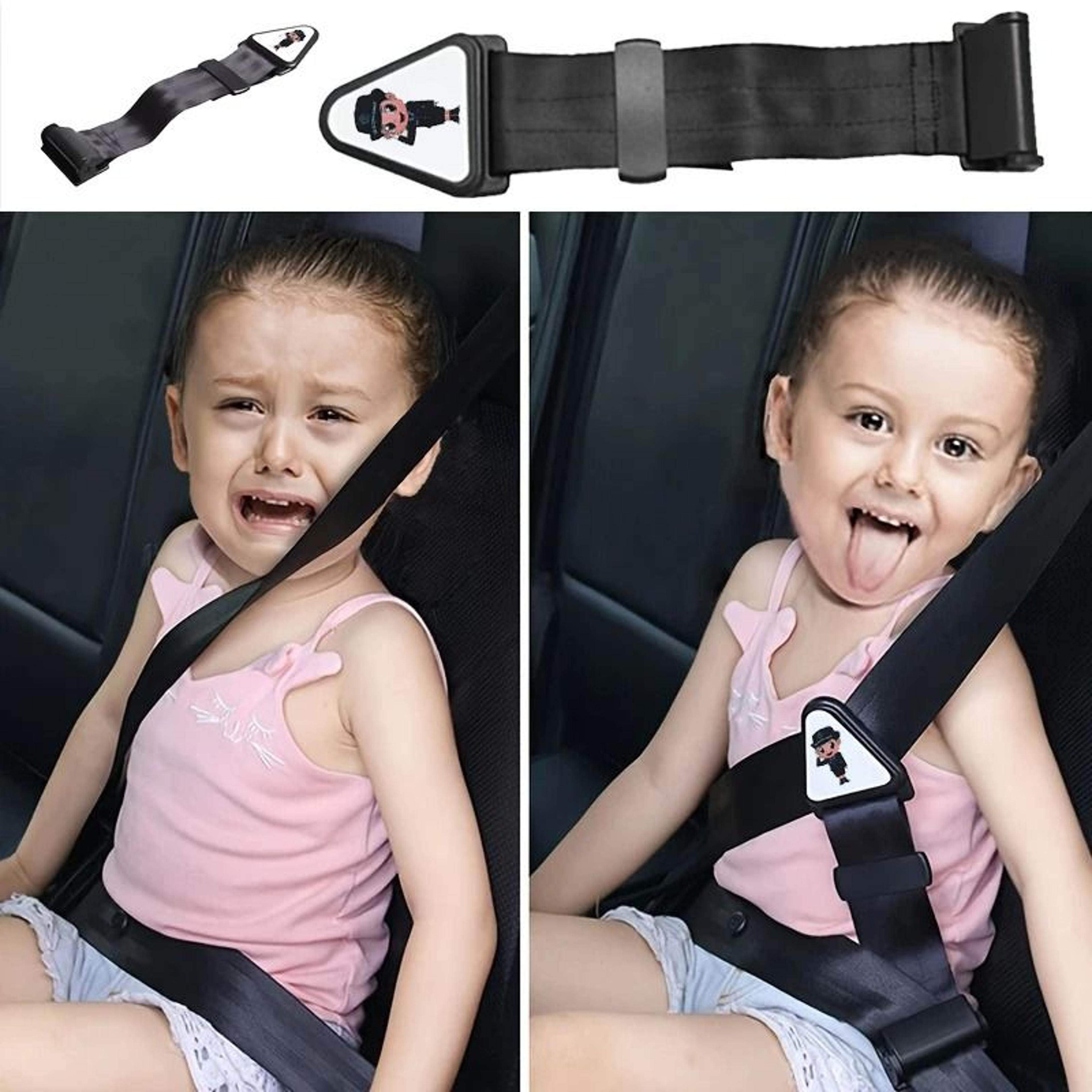 adjustable car child safety belt adjuster and anti-neck seat belt limiter