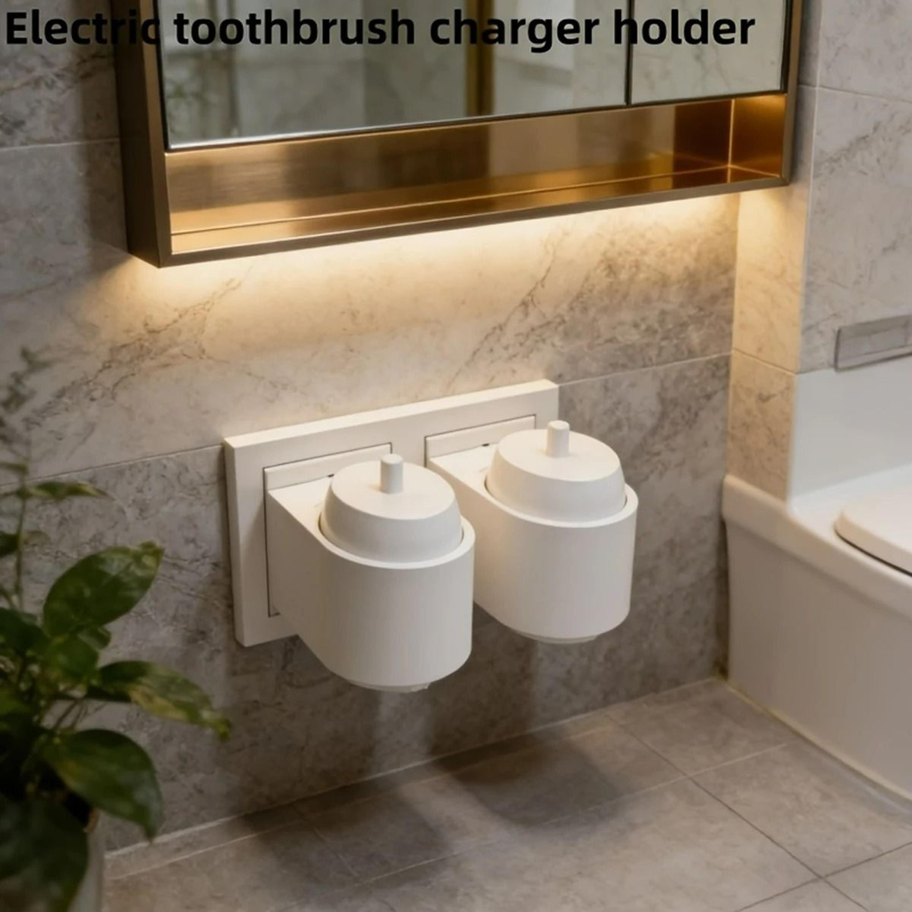 electric toothbrush charger holder and cable storage organizer box