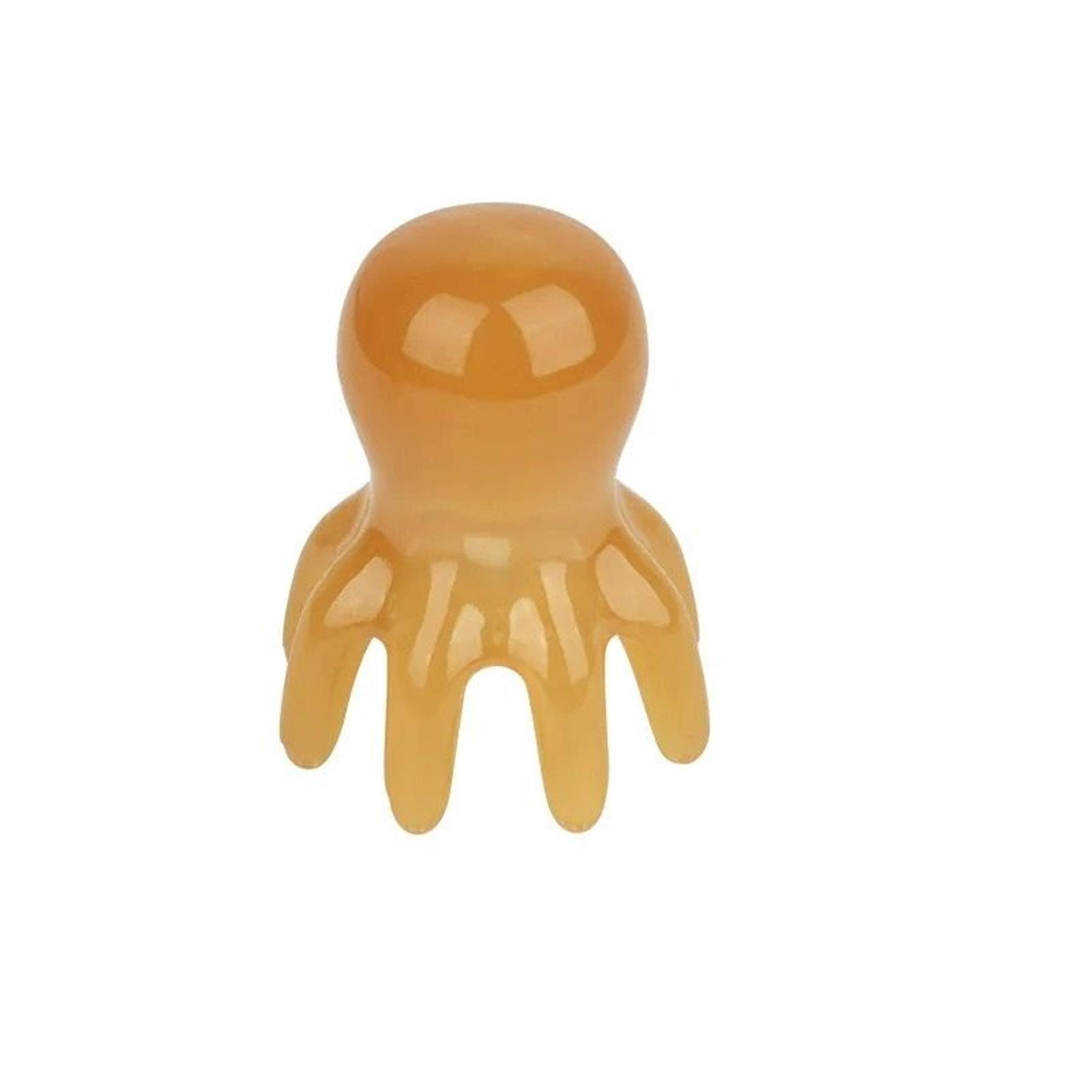 cute octopus head massager and manual acupressure gua sha scalp comb