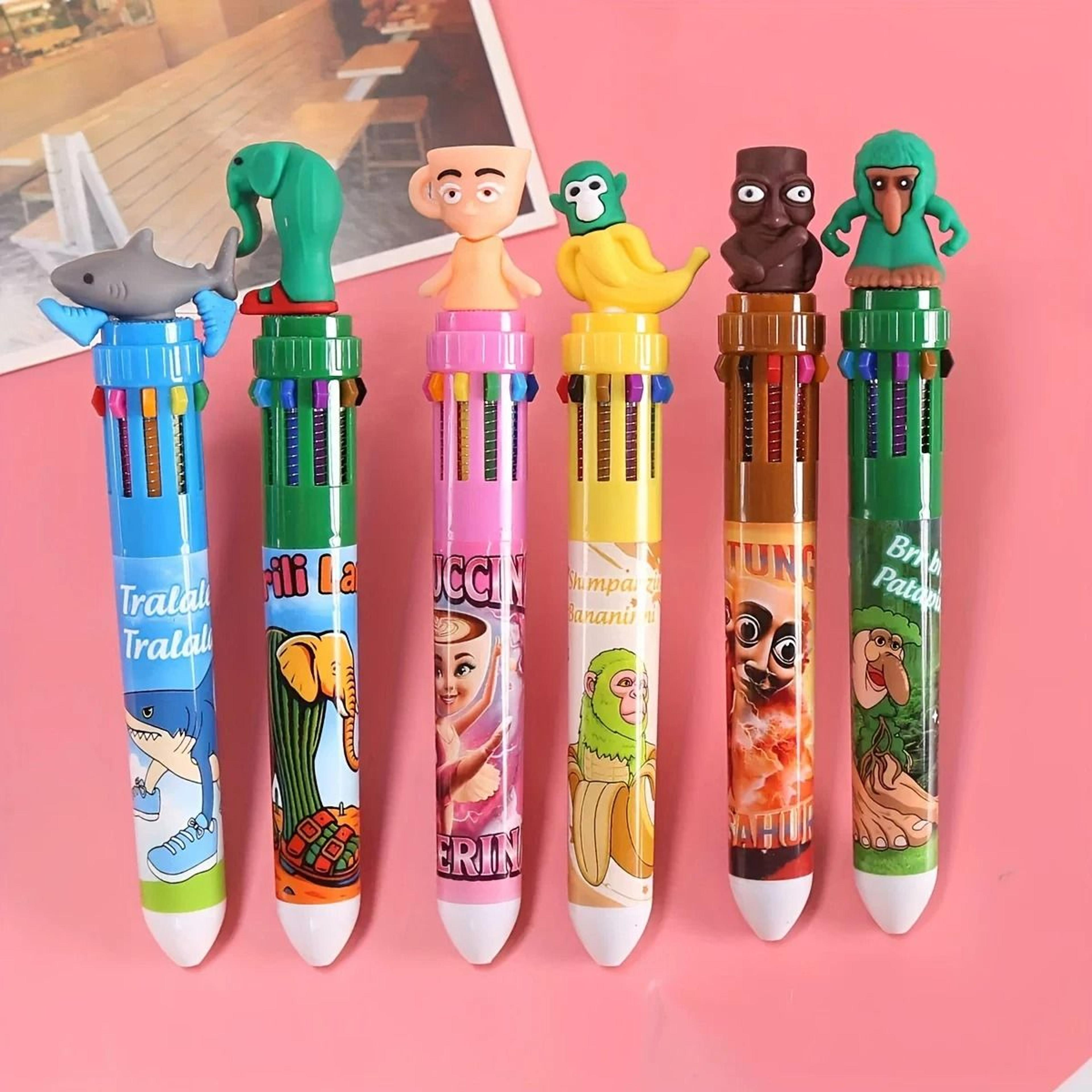 3 piece chinese mythology 10-color multicolor ballpoint pens (0.5mm)