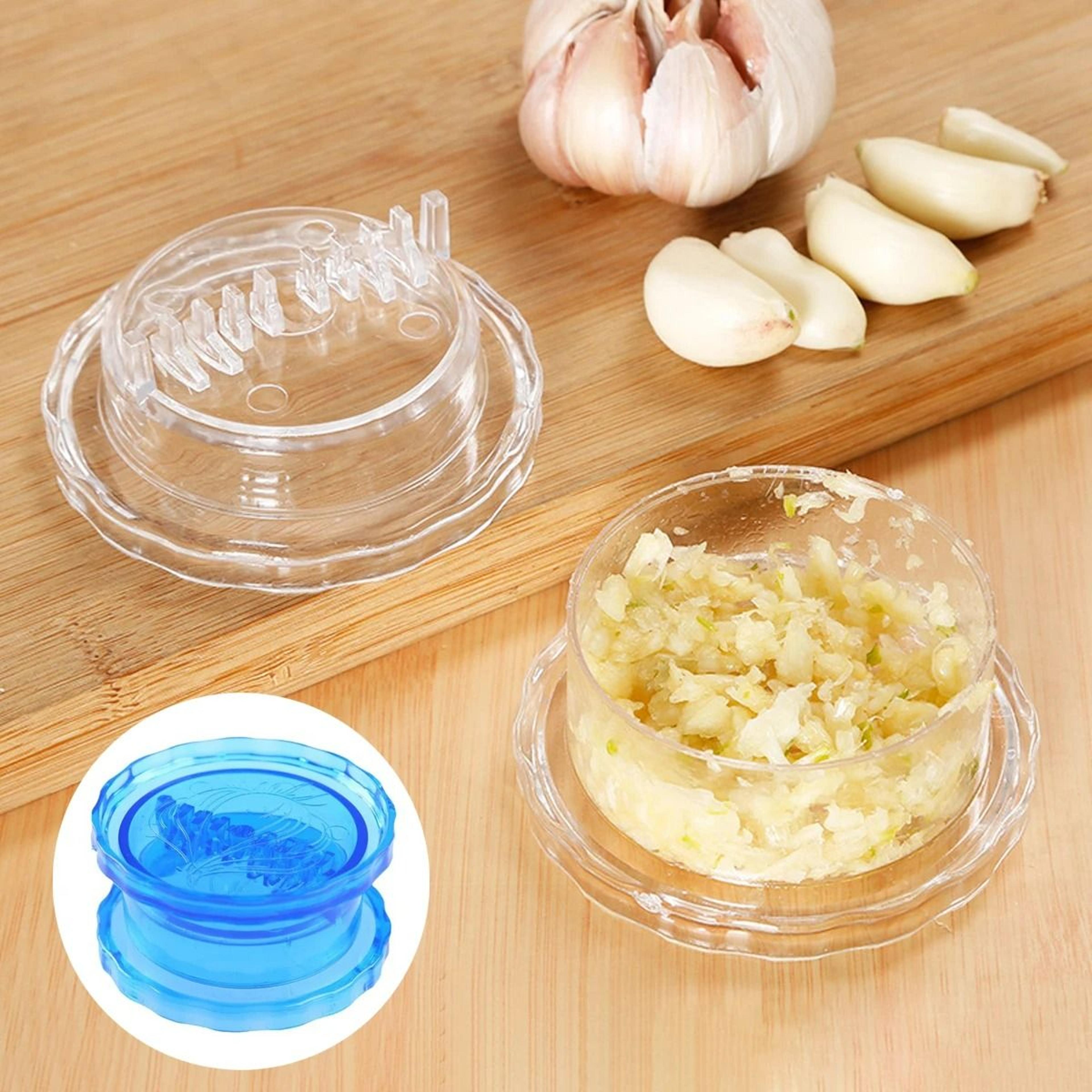 transparent manual garlic press and multifunctional kitchen chopper