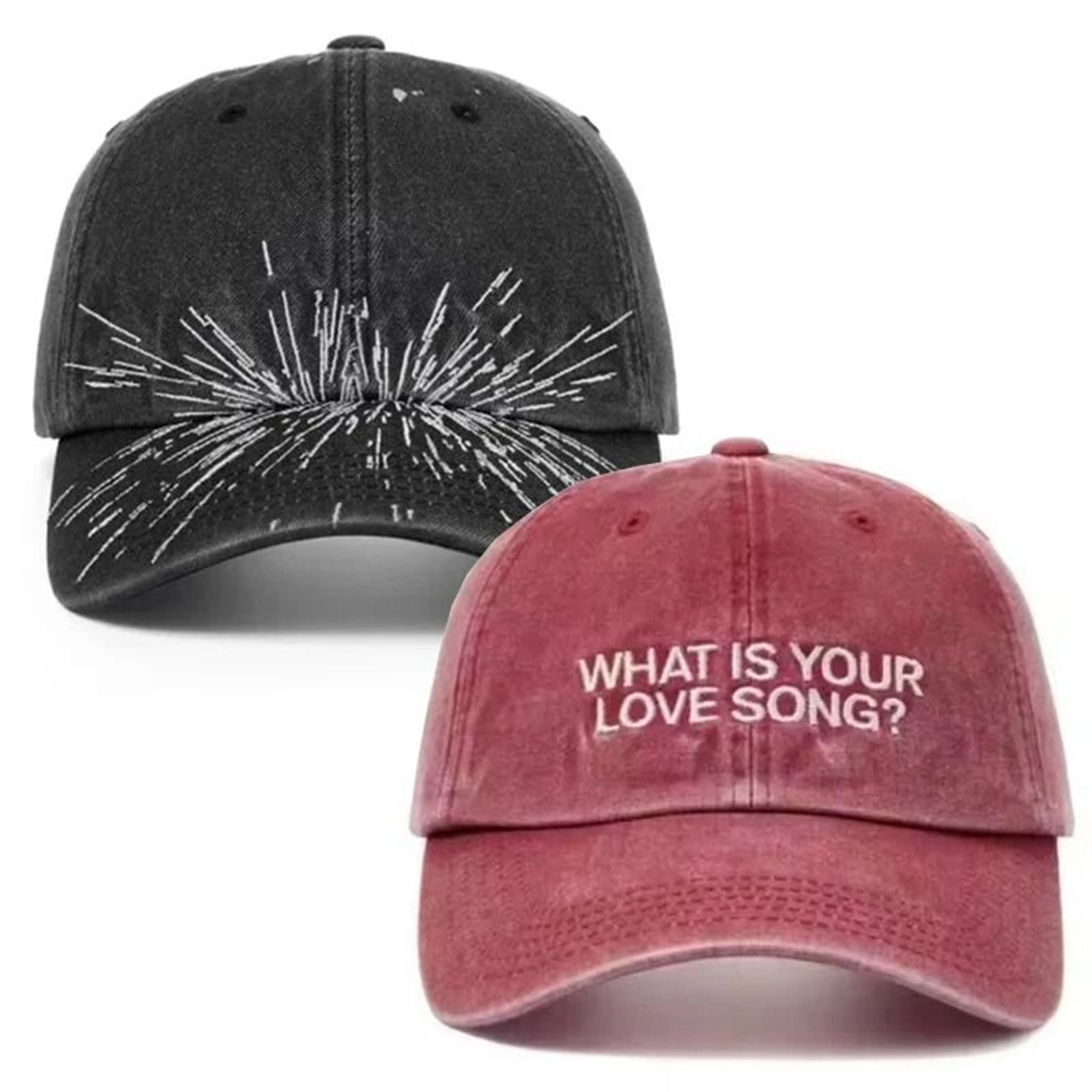 kpop "what is your love song" embroidered concert tour baseball cap