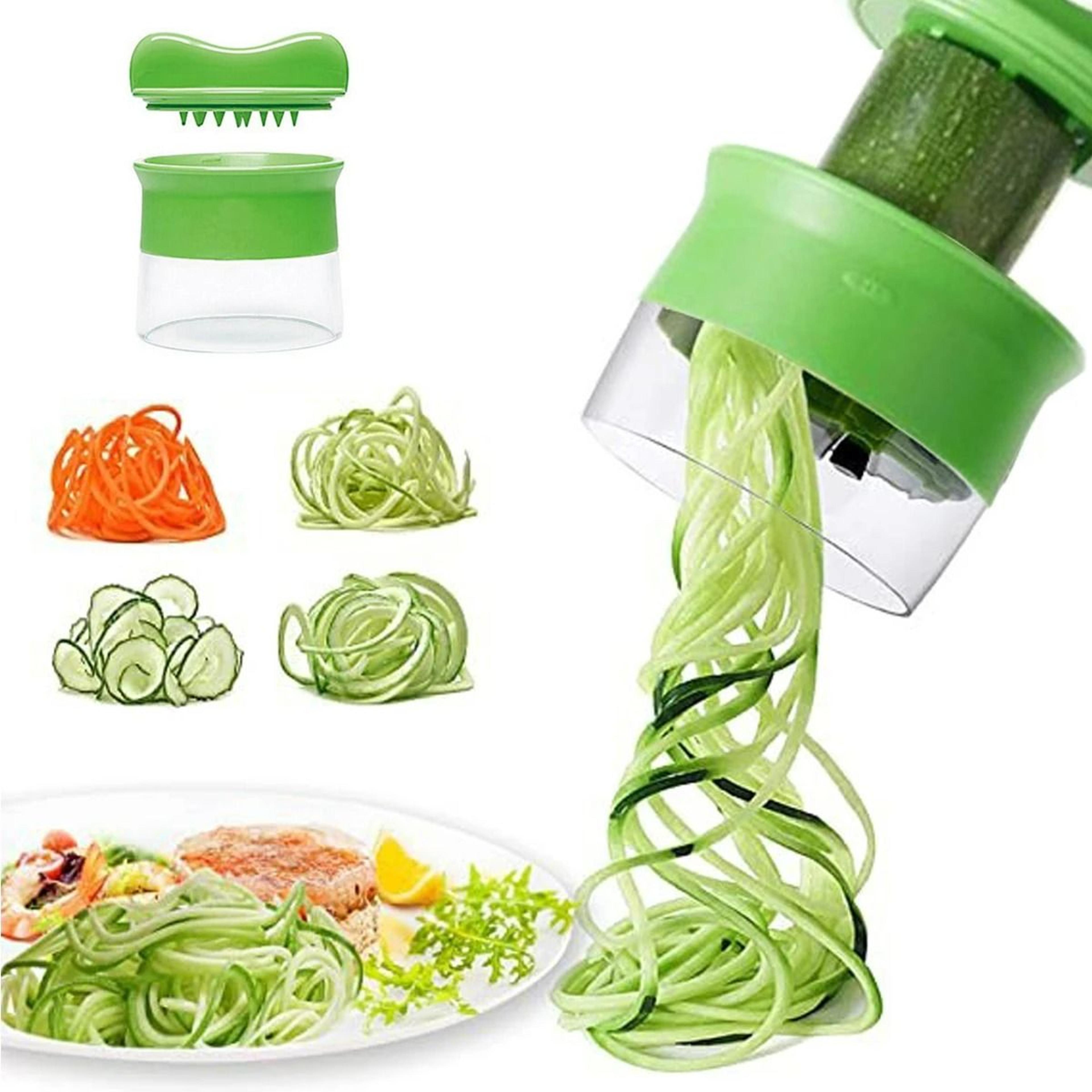 manual vegetable spiral slicer and fruit twister for healthy zucchini noodles