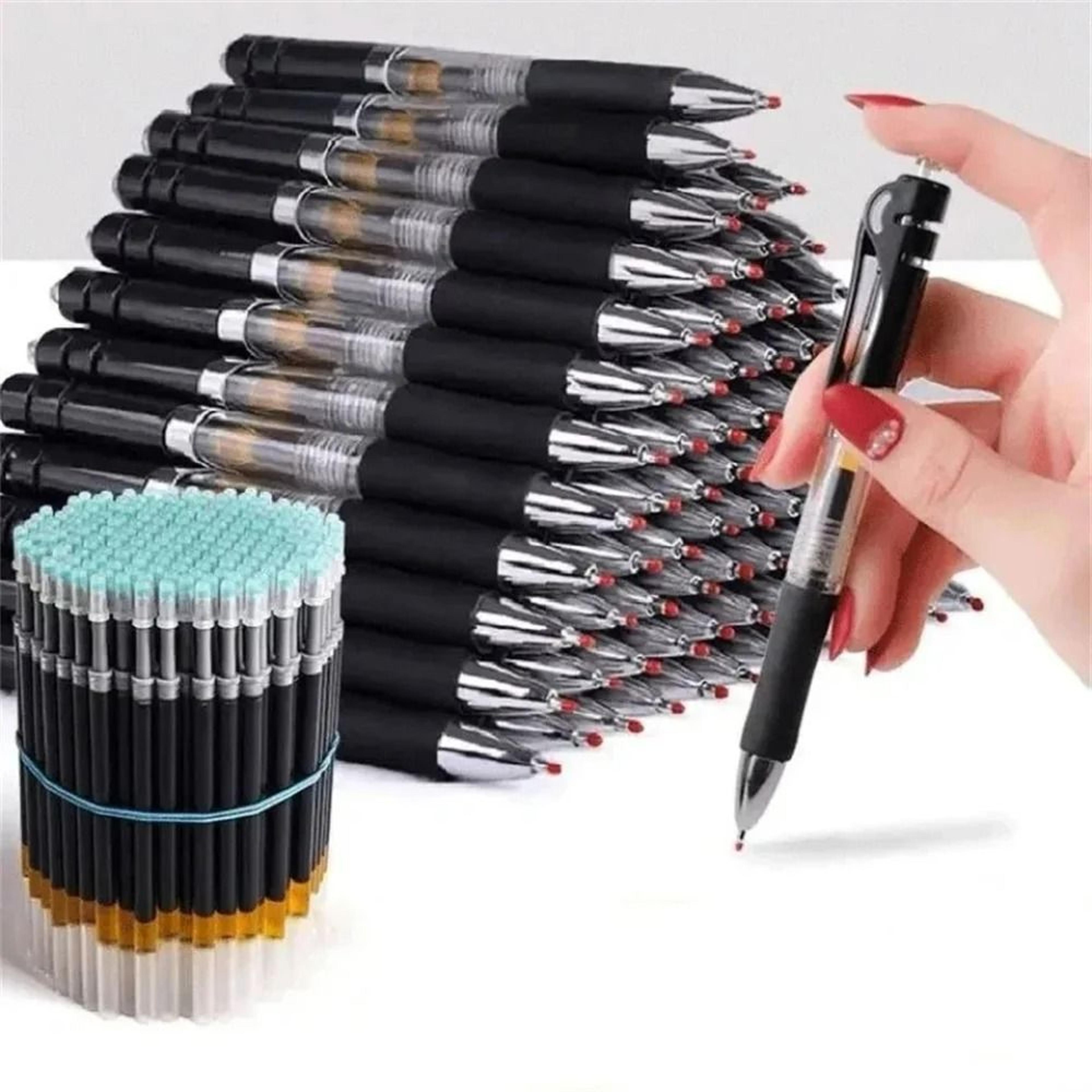 23-piece retractable ballpoint pen set with large capacity 0.5 mm replaceable refills