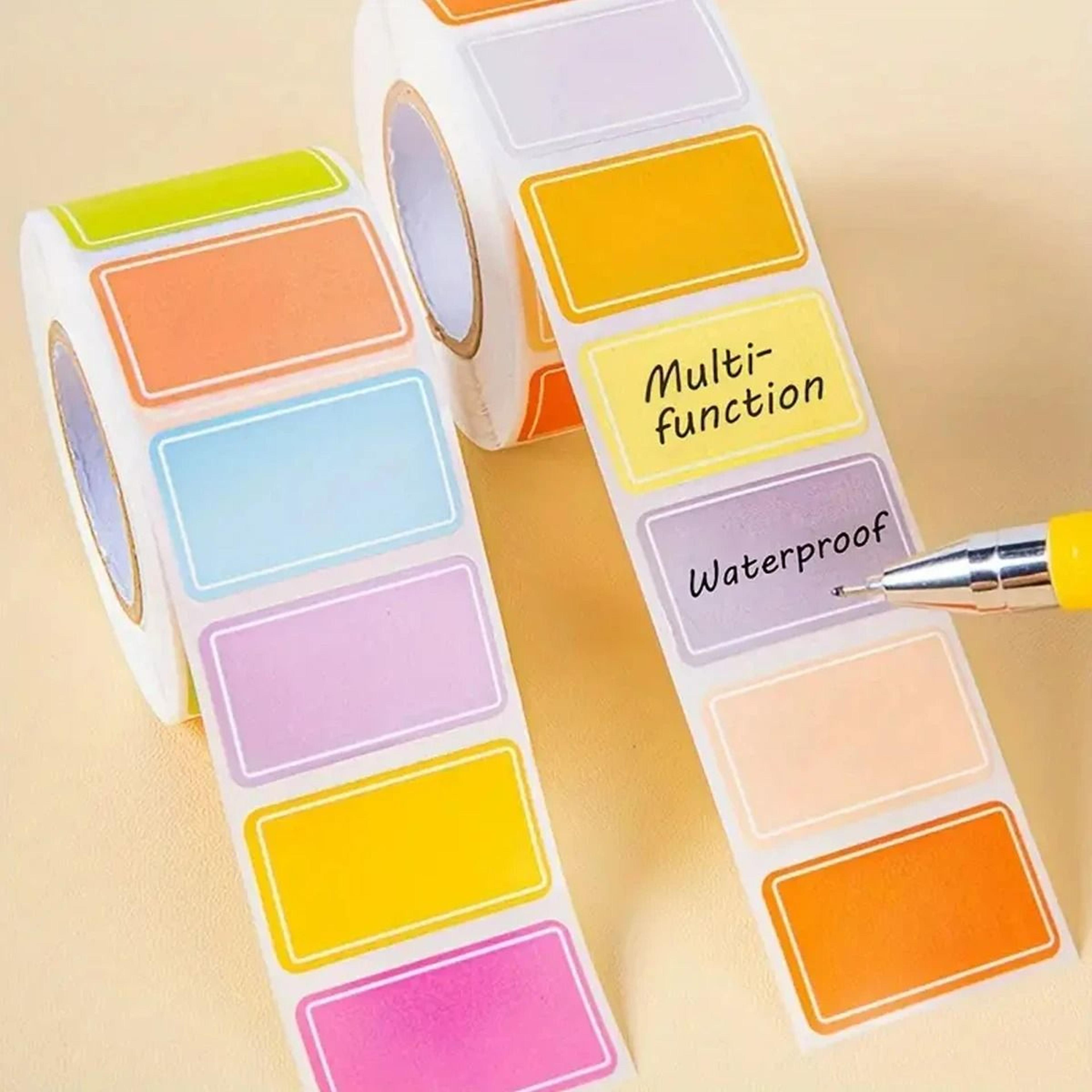 500-sheet multicolor waterproof index label stickers and self-adhesive tabs