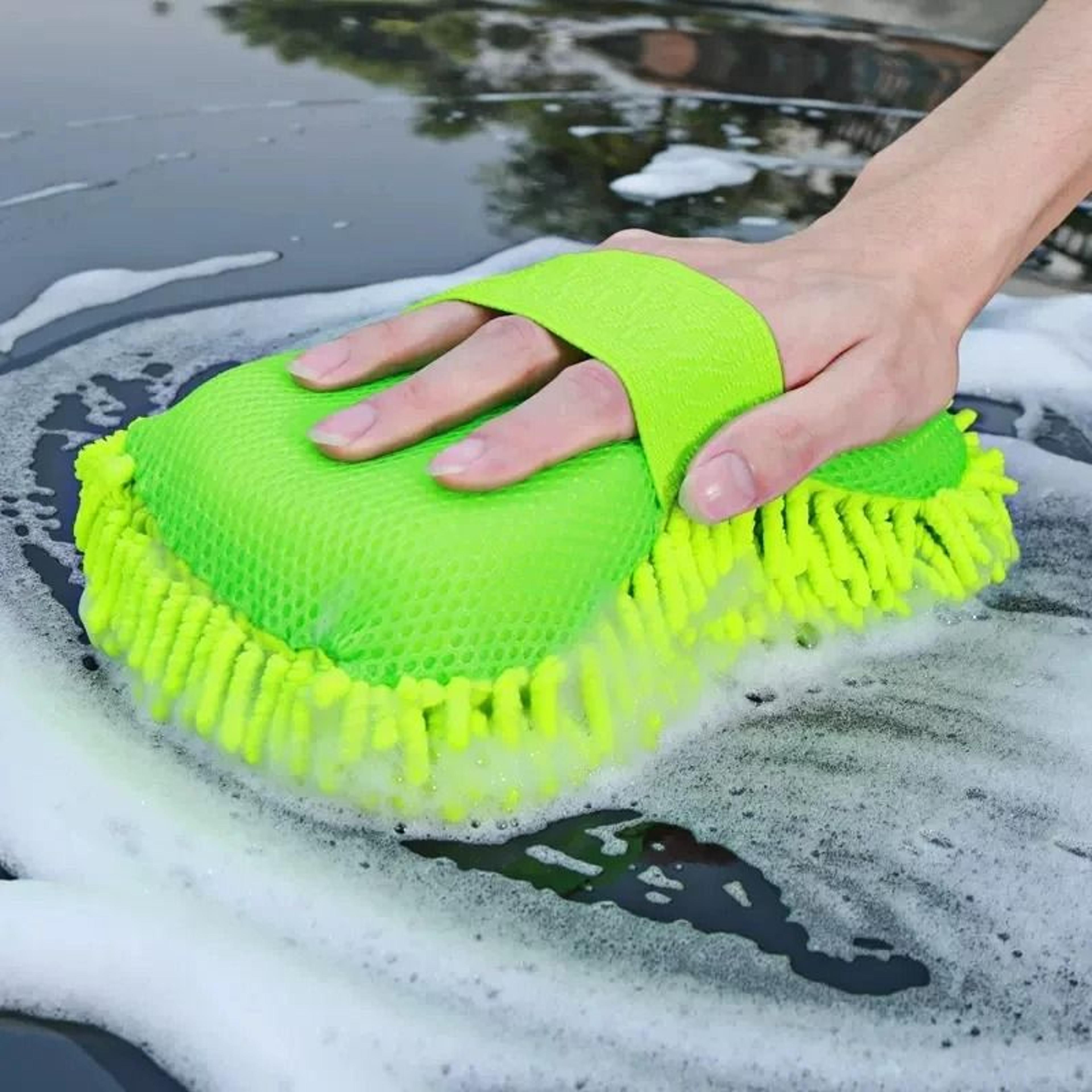 microfiber car wash mitt and auto cleaning glove