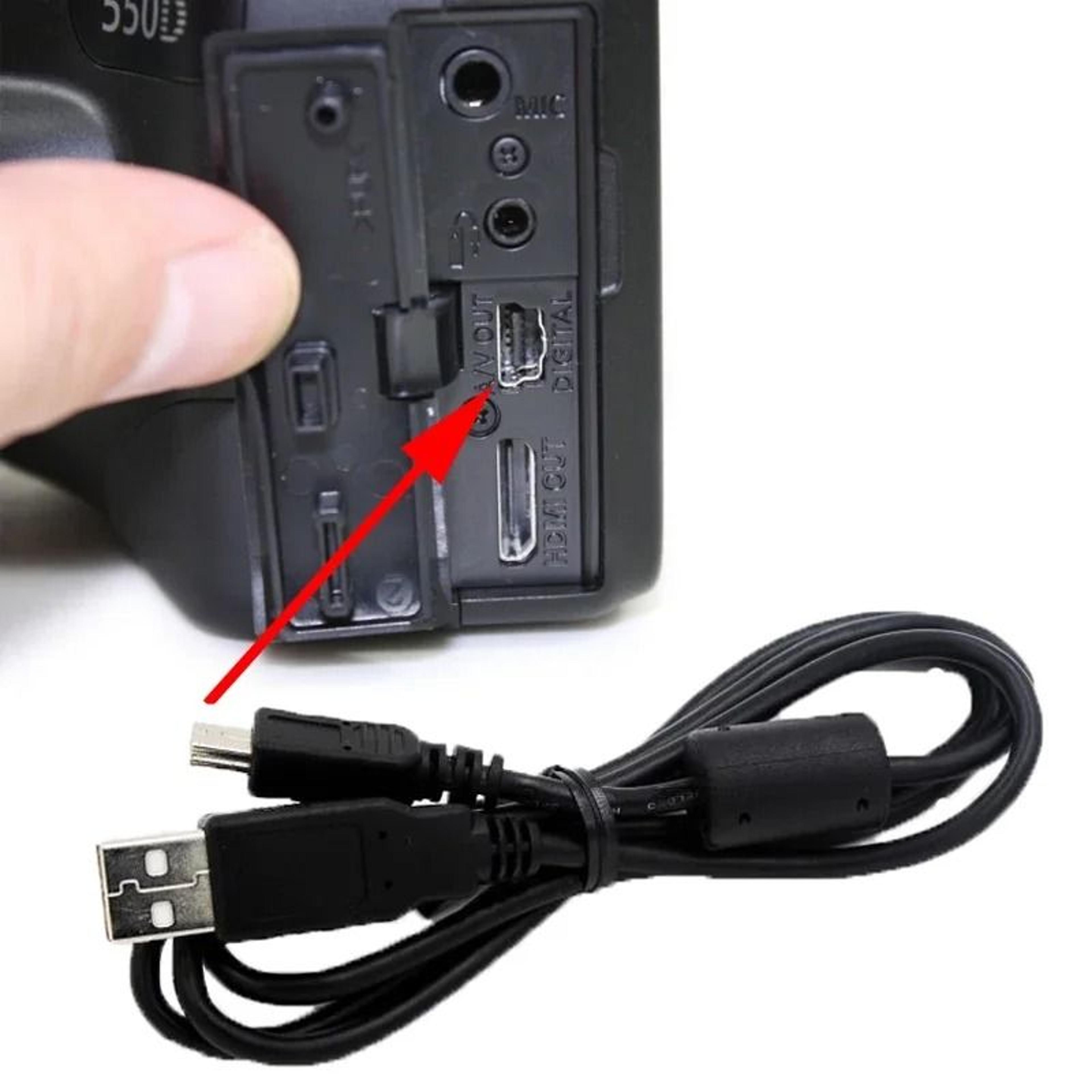 usb data transfer & sync cable for canon eos slr digital cameras