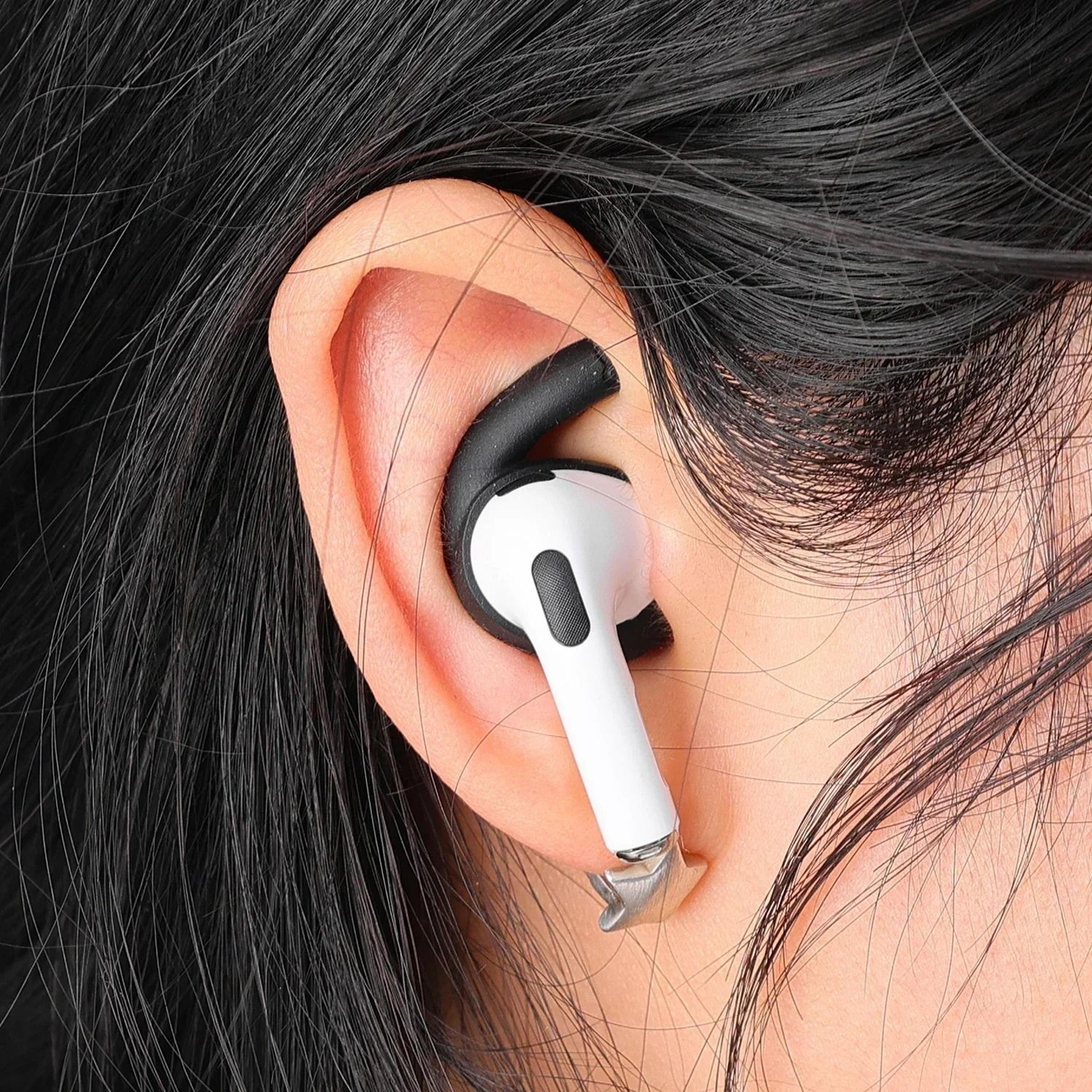 non-slip soft silicone anti-lost ear hooks & eartip covers for apple airpods 4