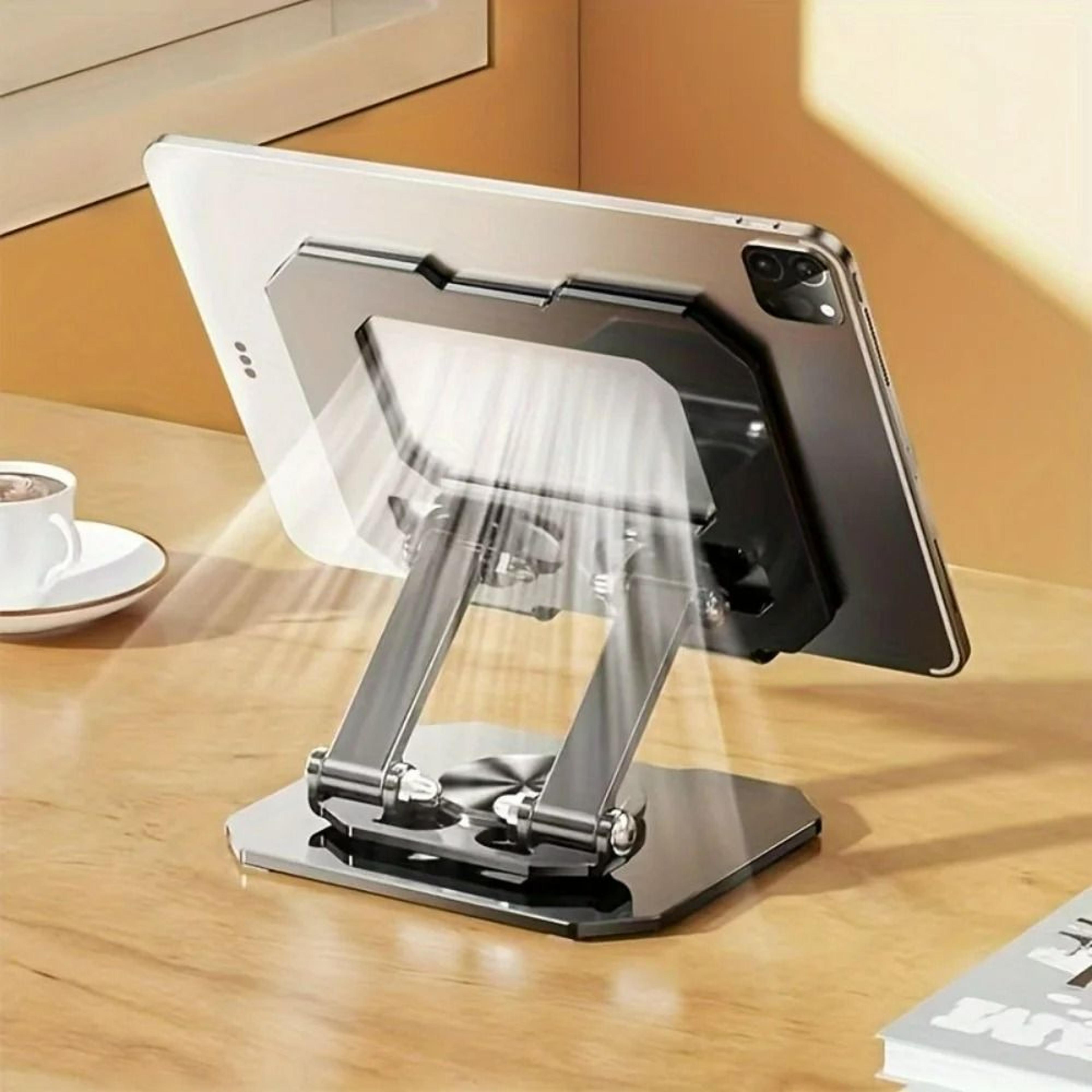 universal metal 360° rotating tablet & phone stand for ipad air, mini & smartphones