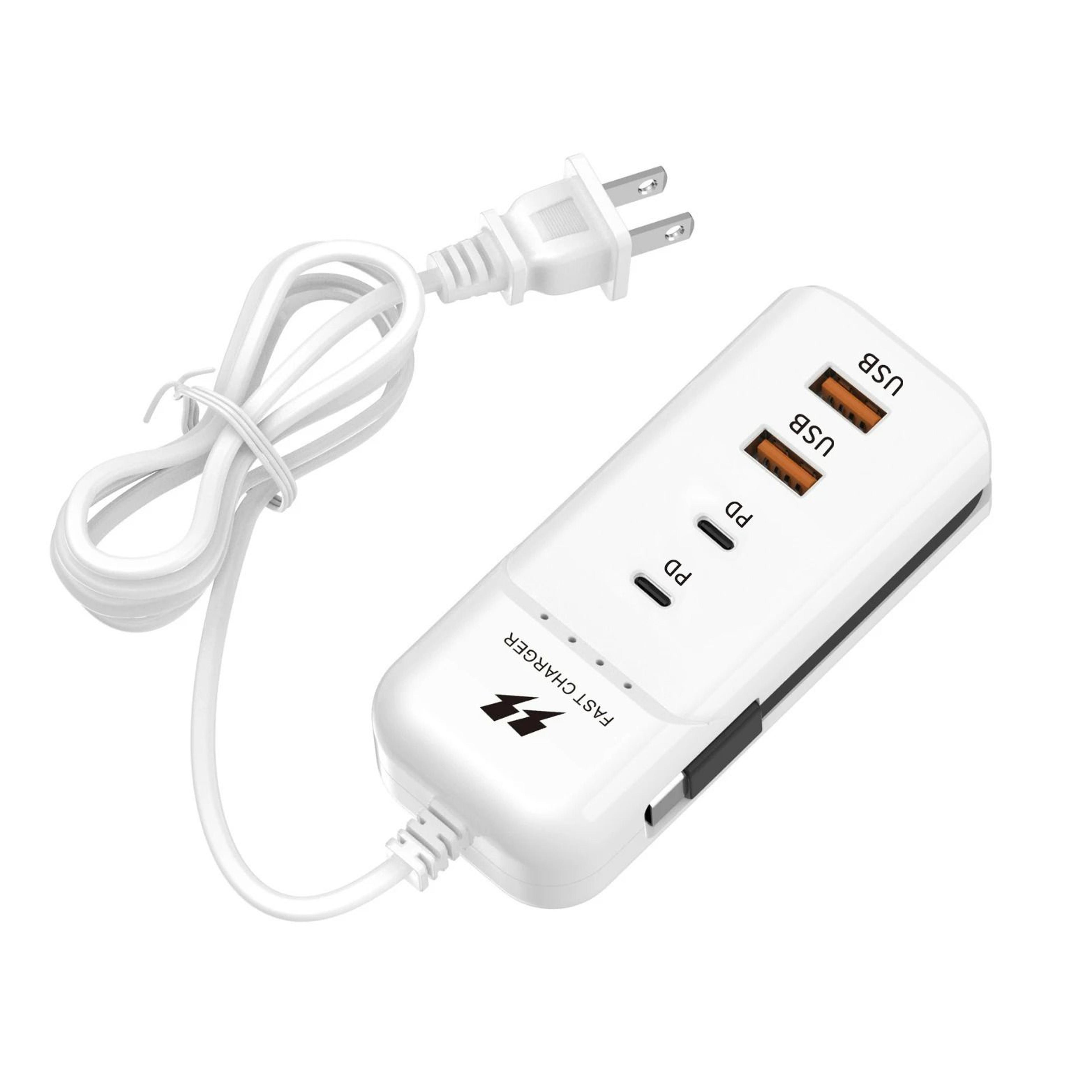 66w high-speed usb & type-c wall power charger adapter for xiaomi, samsung, ipad & qc 3.0 devices