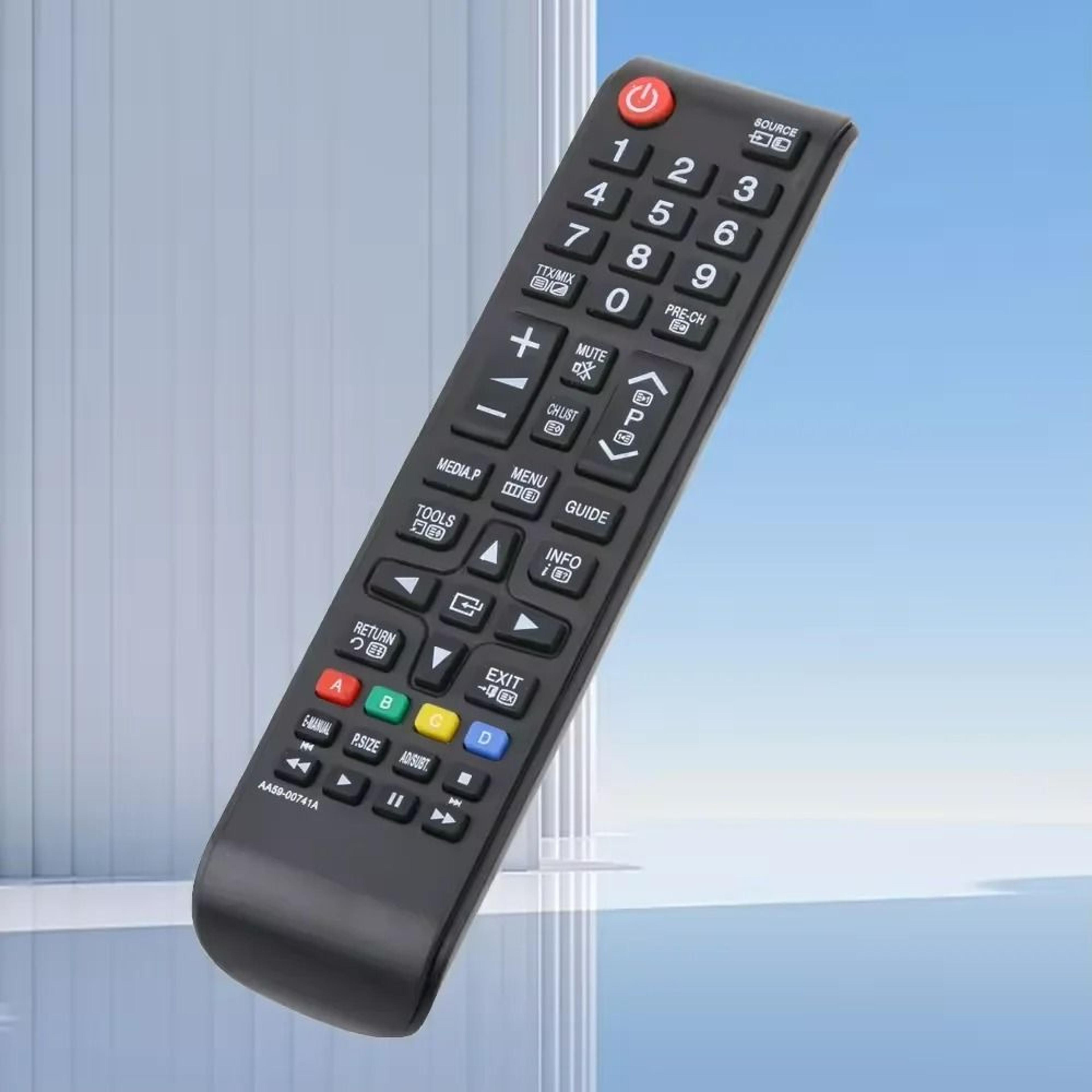 replacement universal remote control for samsung lcd, led & hd smart tvs (aa59-00741a)